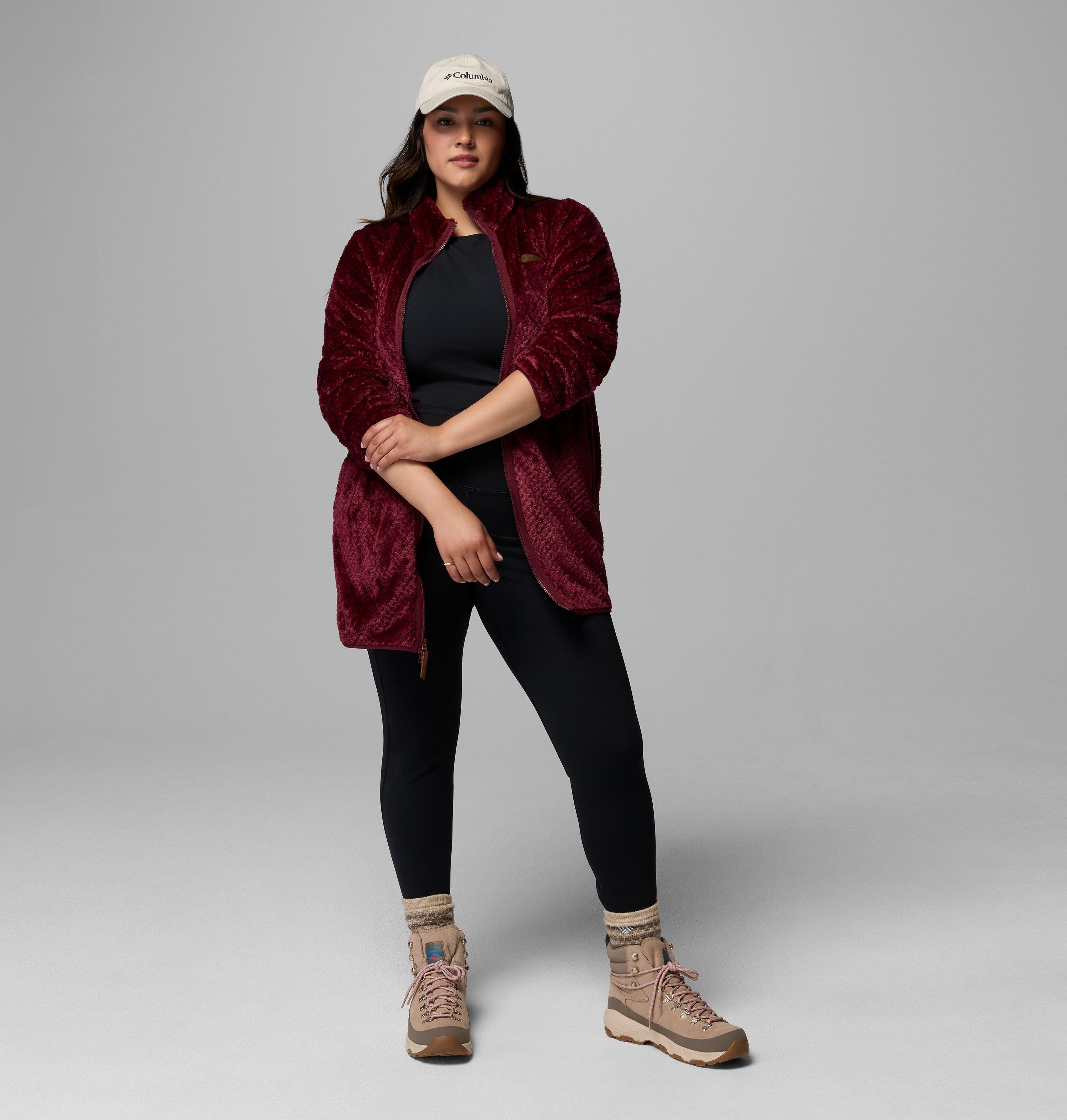 Women's Fire Side Long Full Zip Fleece Jacket - Plus Size | 624 | 1X 2