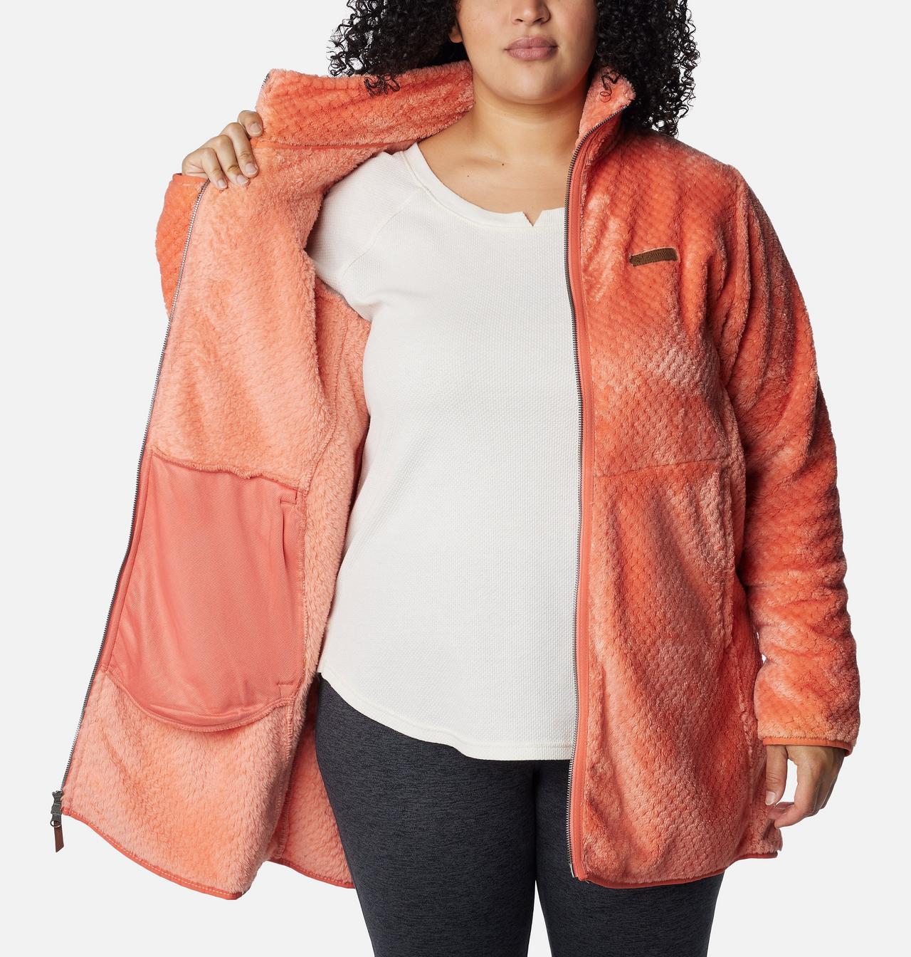 Women's Fire Side™ Long Full Zip Fleece Jacket - Plus Size 5