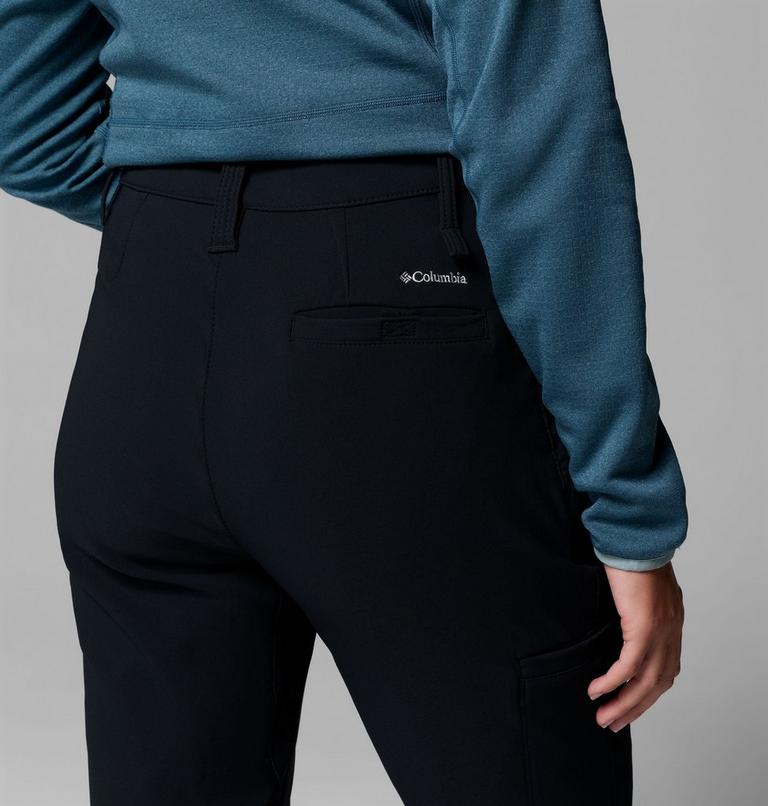 Pantalones de senderismo softshell Back Beauty Warm para mujer, Color: Black, image 7