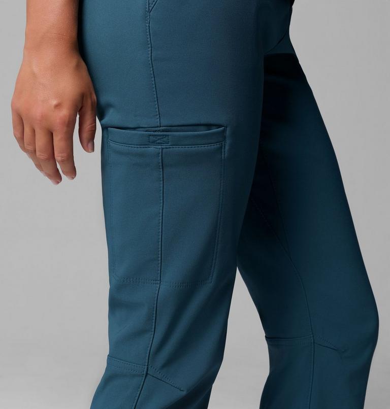 Women's Back Beauty Warm Softshell Hiking Trousers, Color: Everblue, image 6