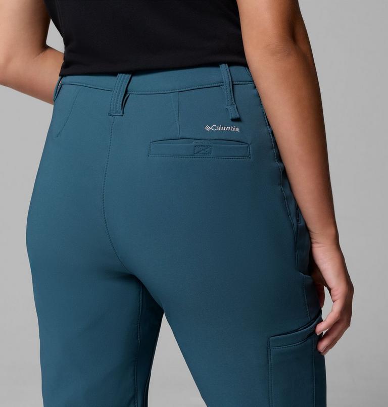 Women's Back Beauty Warm Softshell Hiking Trousers, Color: Everblue, image 7