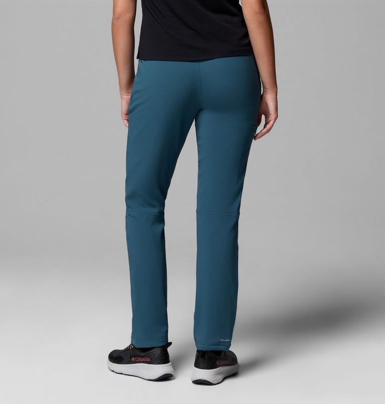 Women's Back Beauty Warm Softshell Hiking Trousers, Color: Everblue, image 3