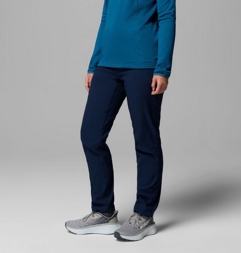 Women's Back Beauty Warm Softshell Hiking Trousers, Color: Collegiate Navy, image 4