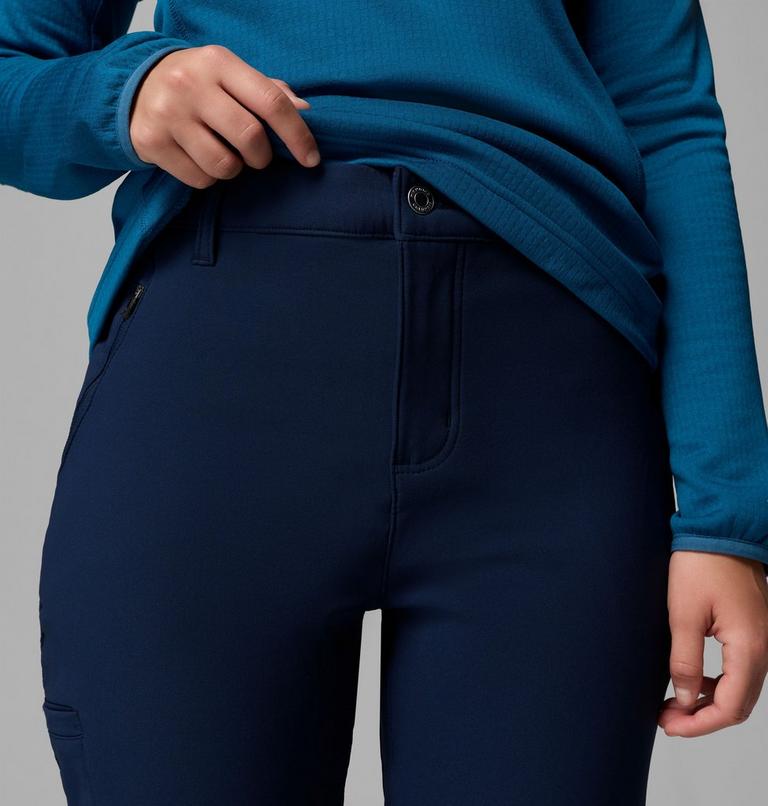 Women's Back Beauty Warm Softshell Hiking Trousers, Color: Collegiate Navy, image 5