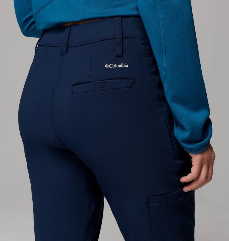 Women's Back Beauty Warm Softshell Hiking Trousers, Color: Collegiate Navy, image 7