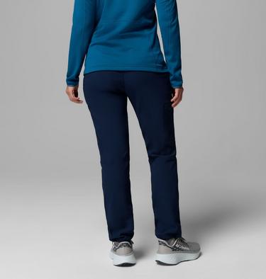Women's Back Beauty Warm Softshell Hiking Trousers, Color: Collegiate Navy, image 3