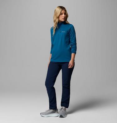 Women's Back Beauty Warm Softshell Hiking Trousers, Color: Collegiate Navy, image 2