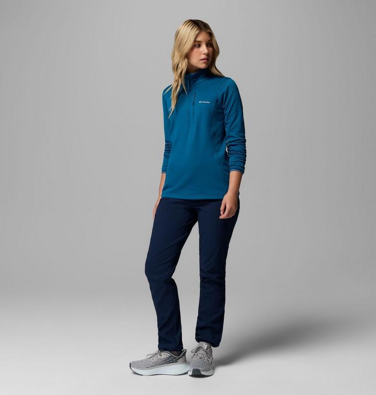 Women's Back Beauty Warm Softshell Hiking Trousers, Color: Collegiate Navy, image 2