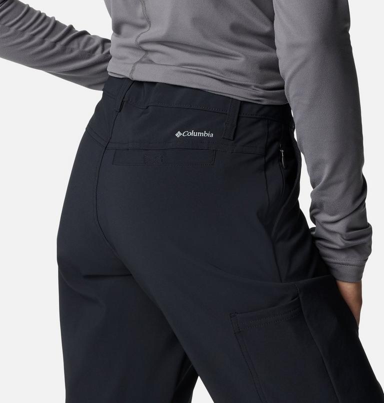 Women's Back Beauty Warm Softshell Hiking Trousers, Color: Black, image 5