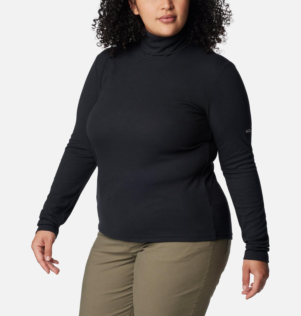 Women's Boundless Trek™ Ribbed Turtleneck Long Sleeve Shirt - Plus Size 5