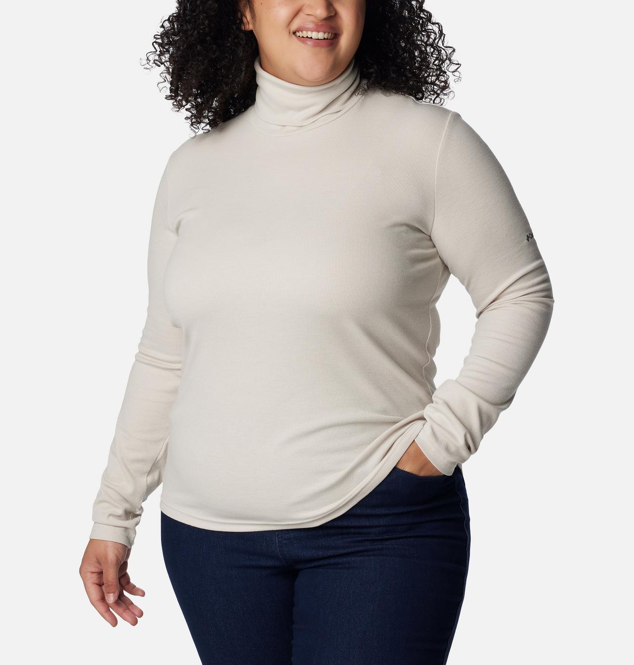 Women's Boundless Trek™ Ribbed Turtleneck Long Sleeve Shirt - Plus Size 5