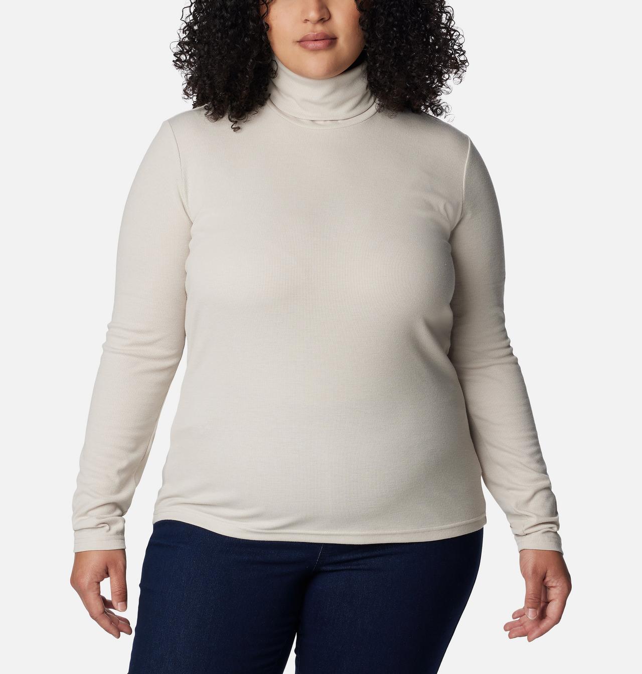 Women's Boundless Trek™ Ribbed Turtleneck Long Sleeve Shirt - Plus Size 1