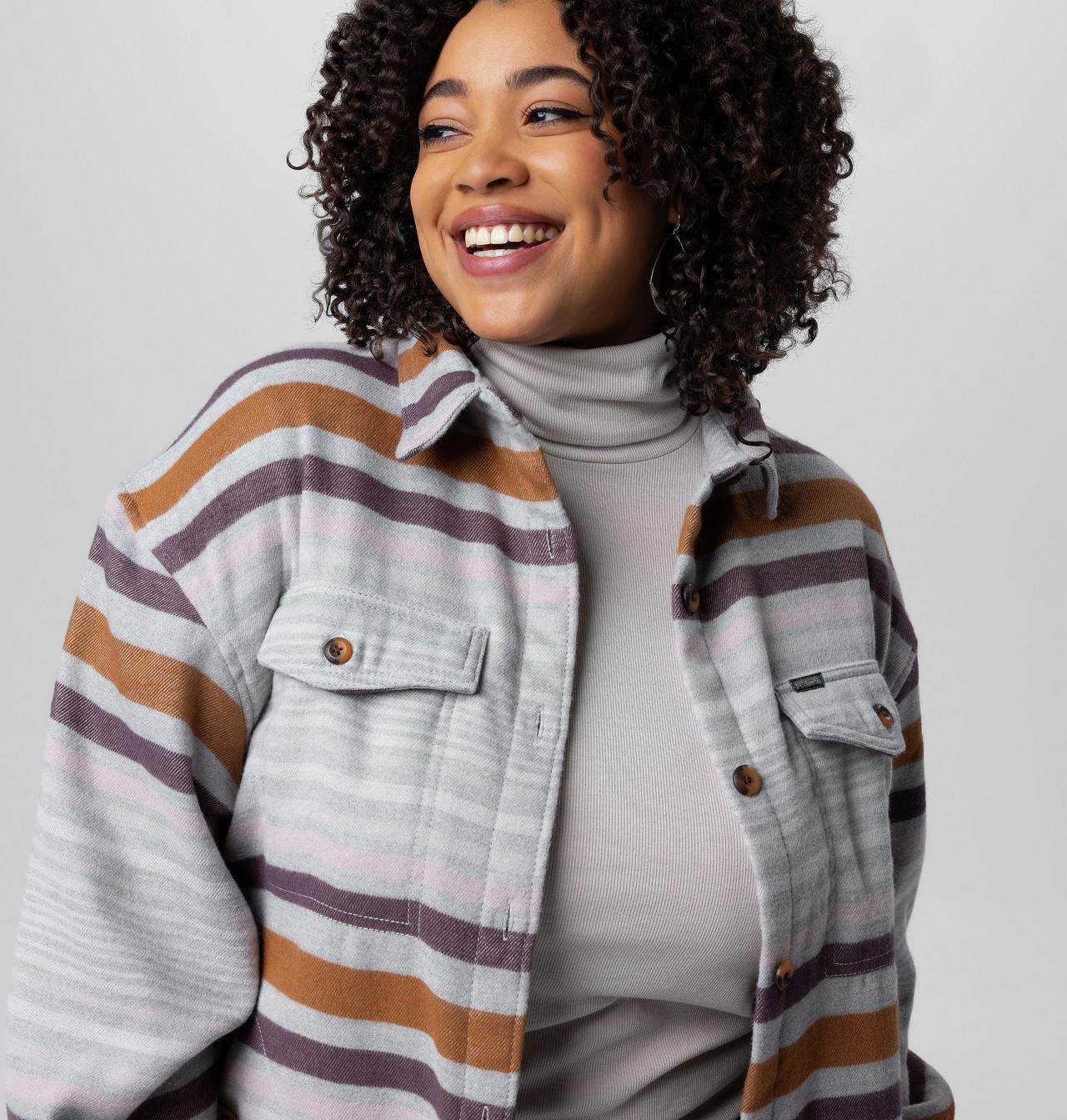 Women's Boundless Trek™ Ribbed Turtleneck Long Sleeve Shirt - Plus Size 6