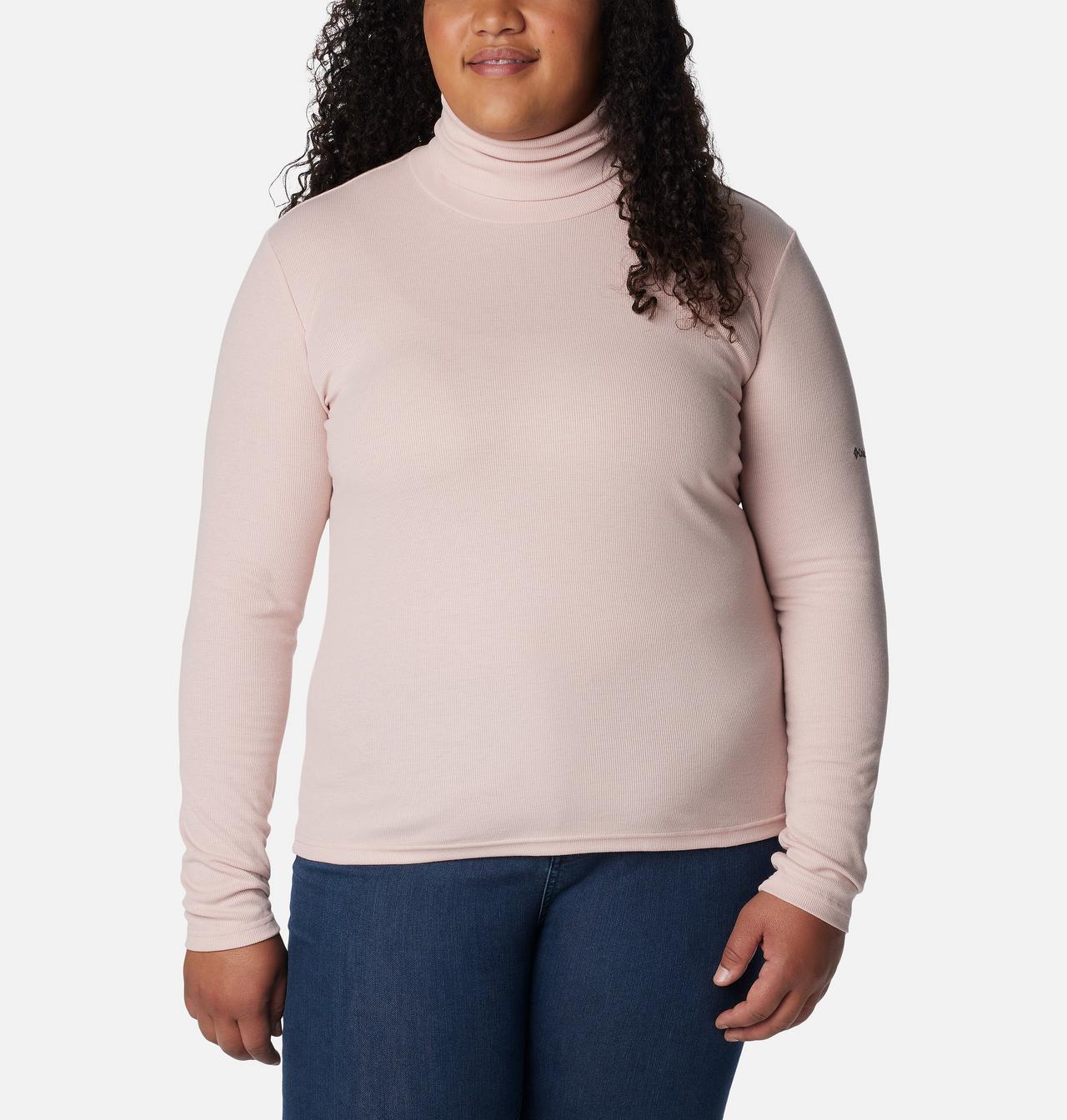 Women's Boundless Trek™ Ribbed Turtleneck Long Sleeve Shirt - Plus Size 1