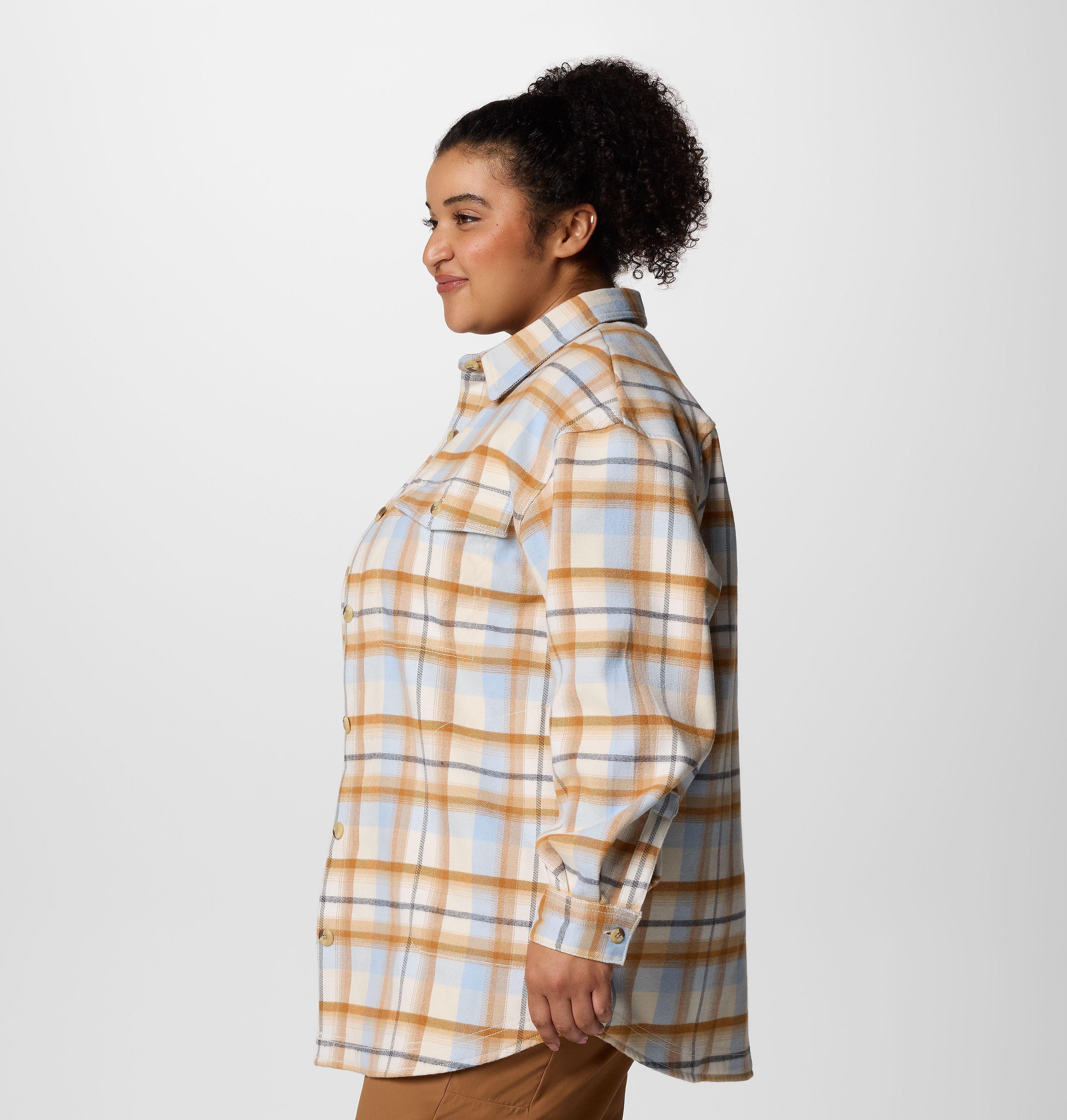 Women's Calico Basin Shirt Jacket - Plus Size 3