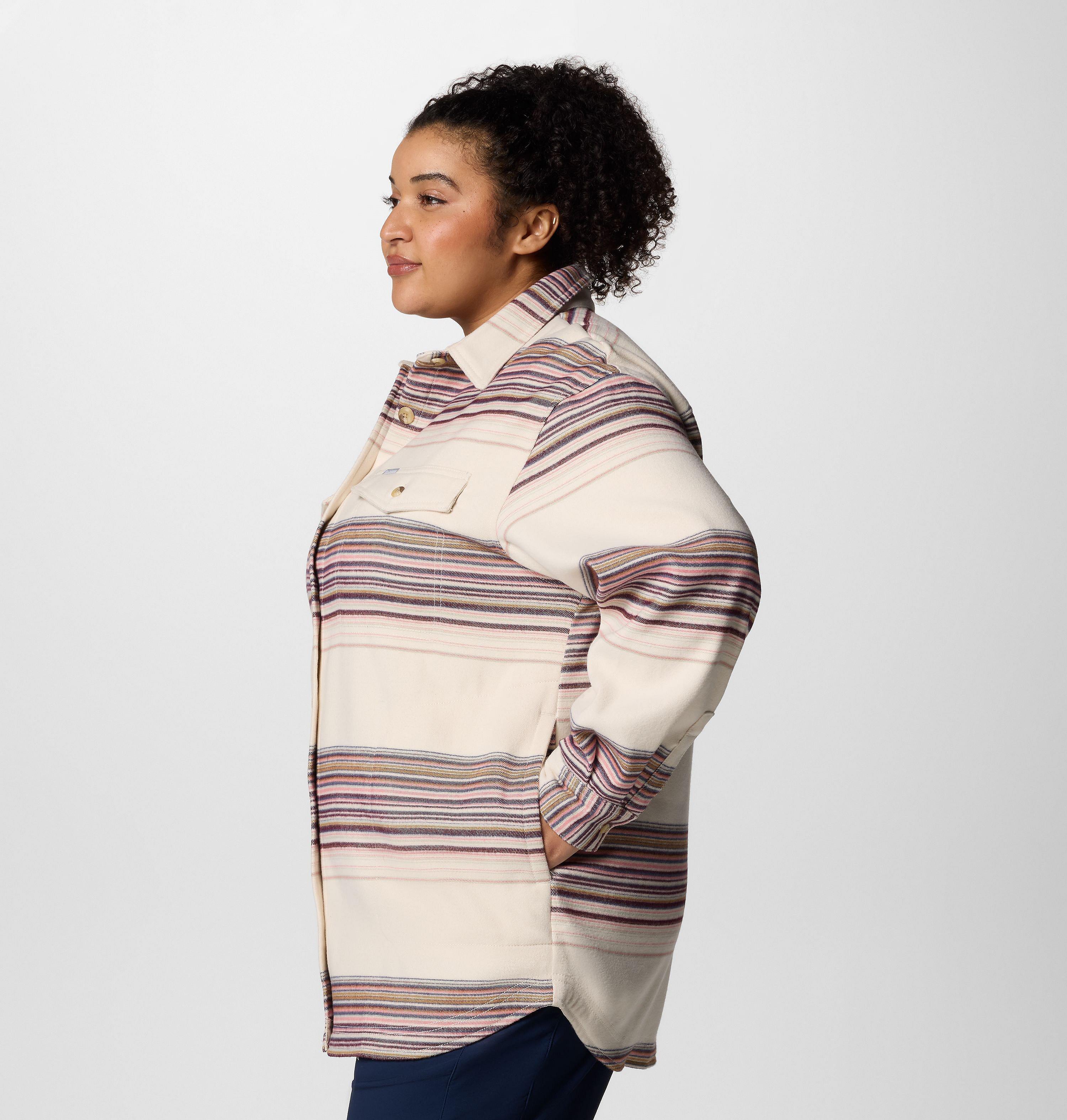Women's Calico Basin Shirt Jacket - Plus Size 3