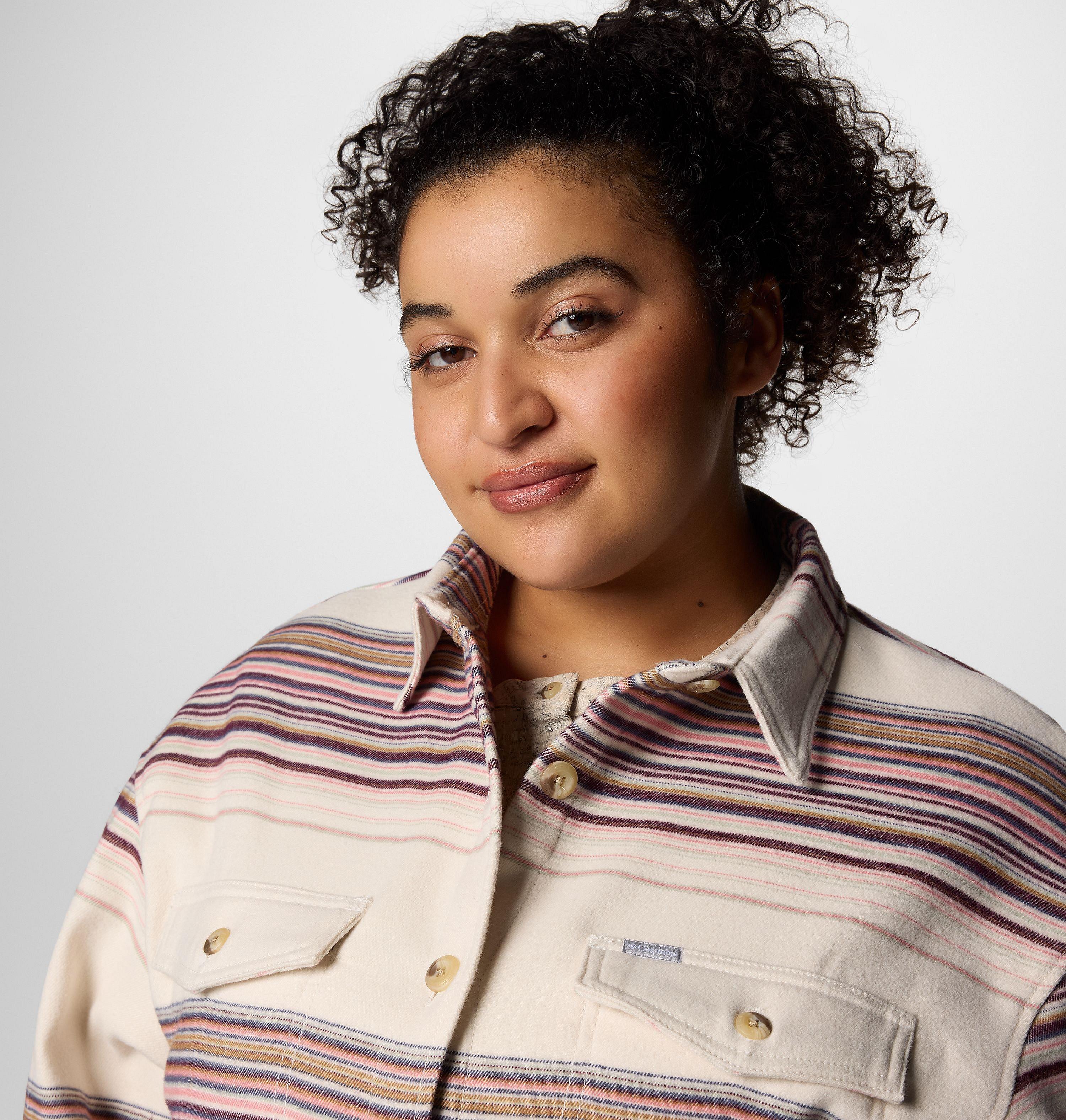Women's Calico Basin Shirt Jacket - Plus Size 4