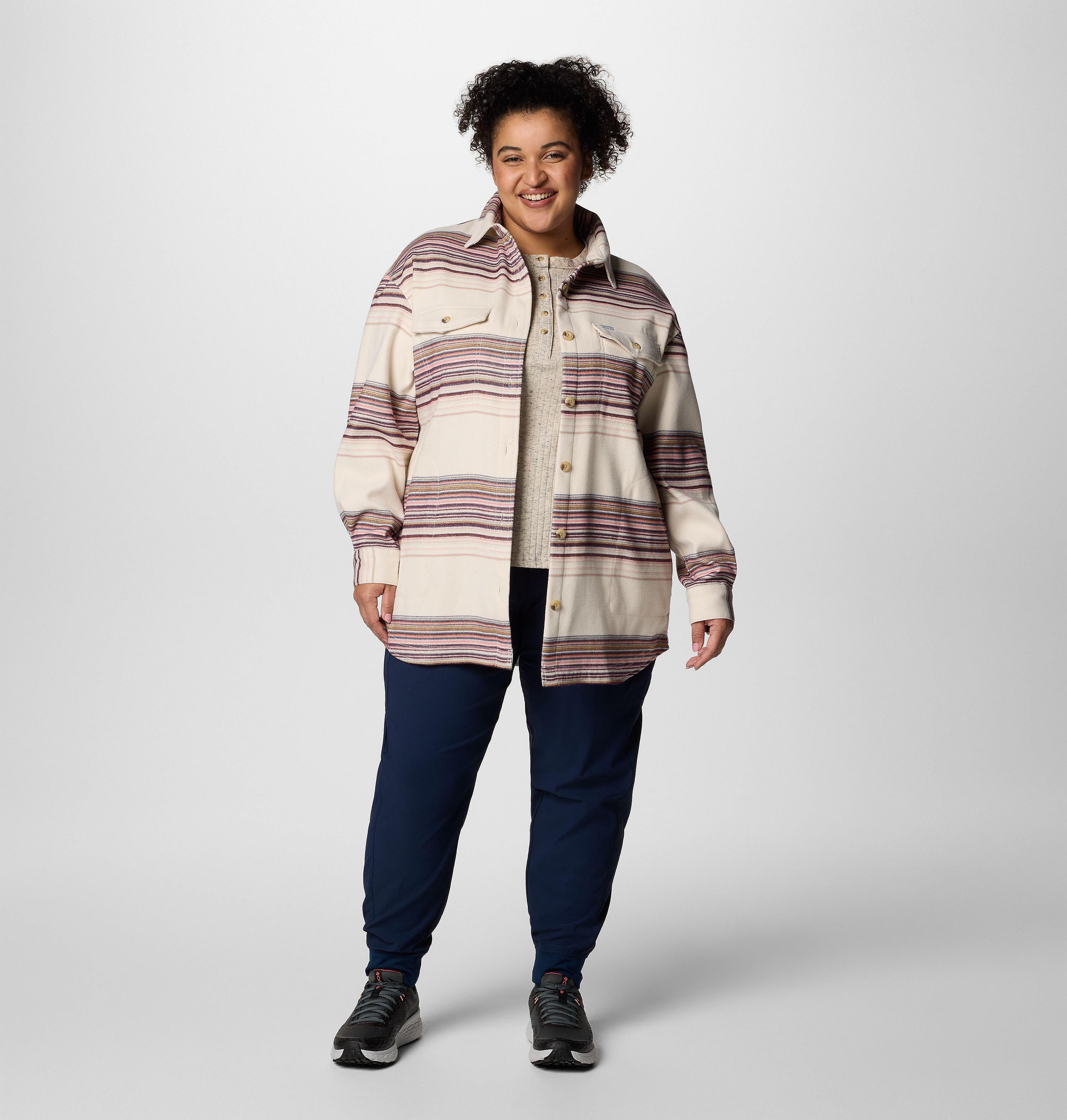 Women's Calico Basin Shirt Jacket - Plus Size 5