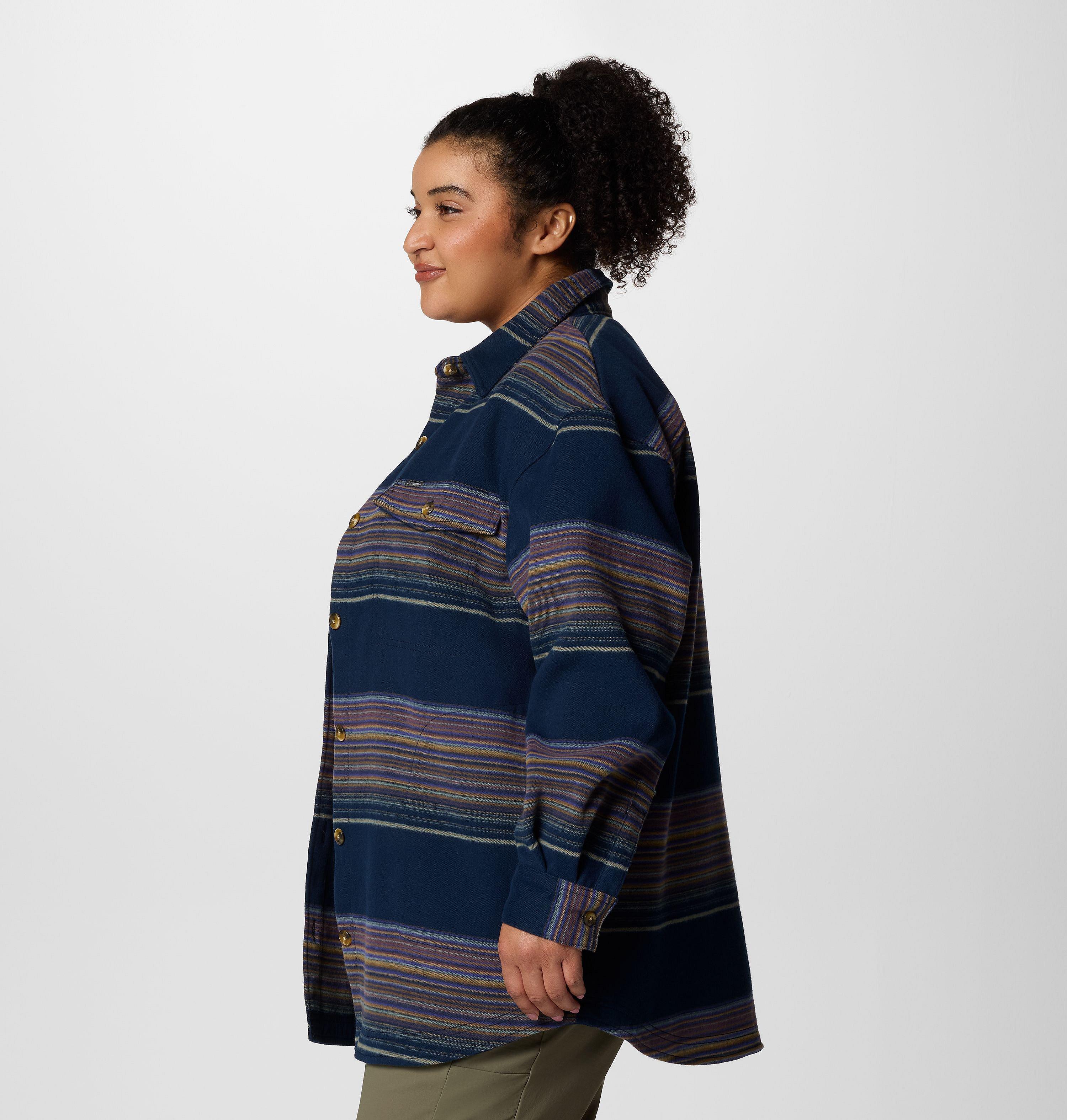 Women's Calico Basin Shirt Jacket - Plus Size 3