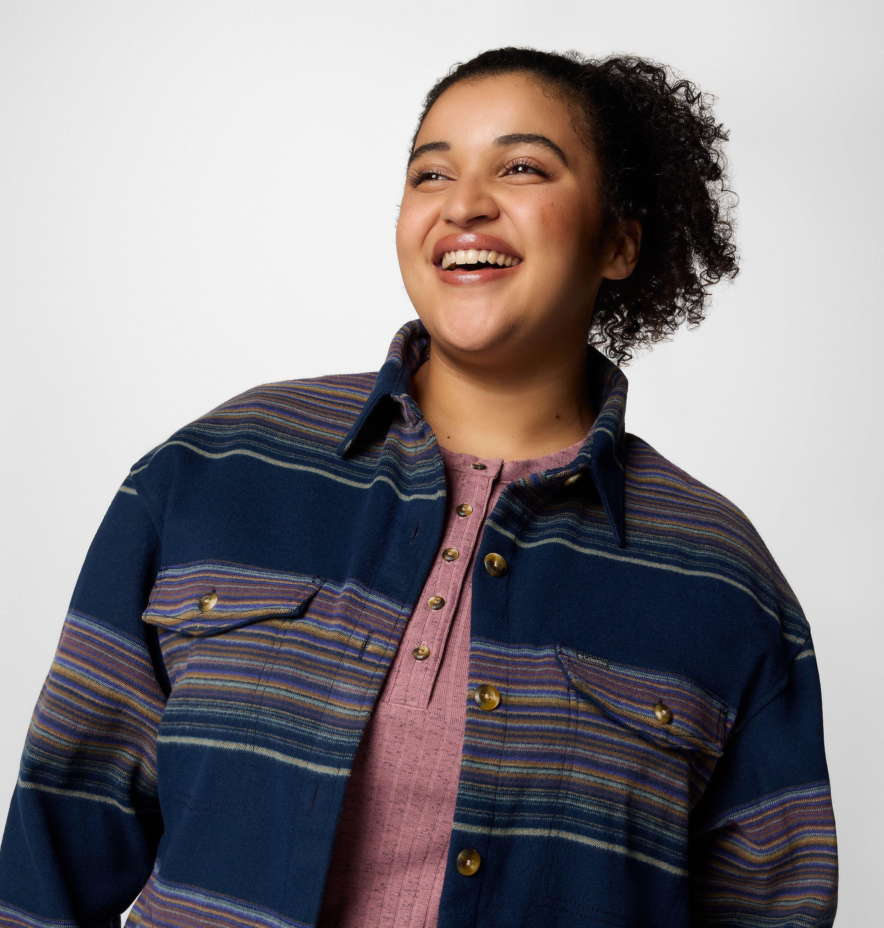 Women's Calico Basin Shirt Jacket - Plus Size 4