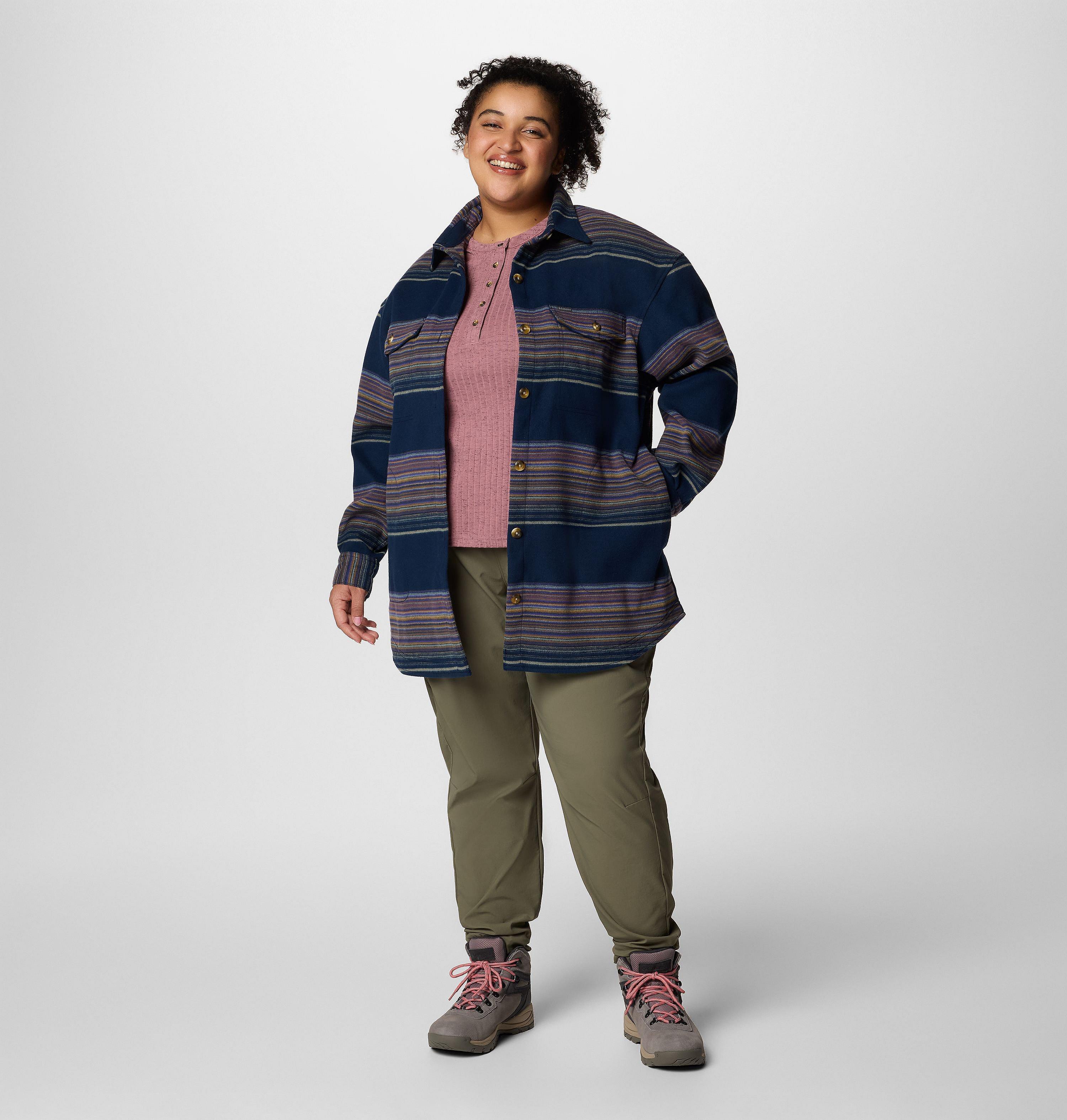 Women's Calico Basin Shirt Jacket - Plus Size 5