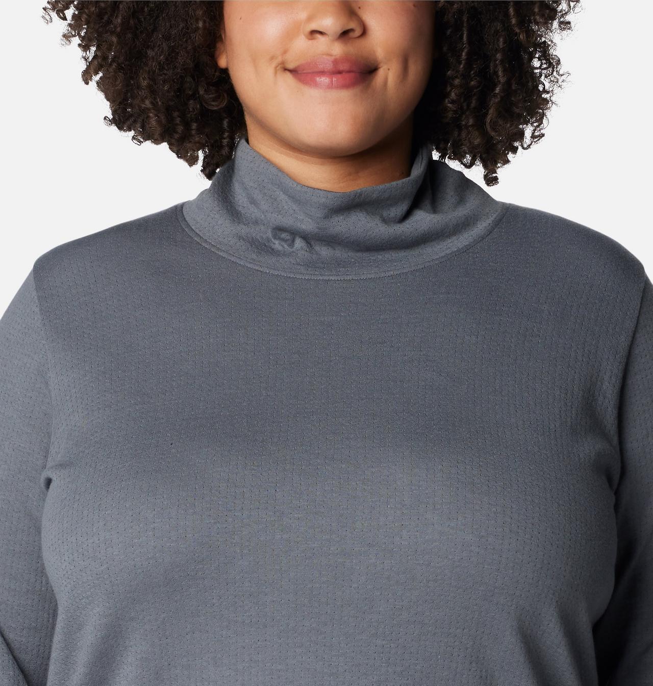 Women's Holly Hideaway™ Funnel Neck Shirt - Plus Size 4