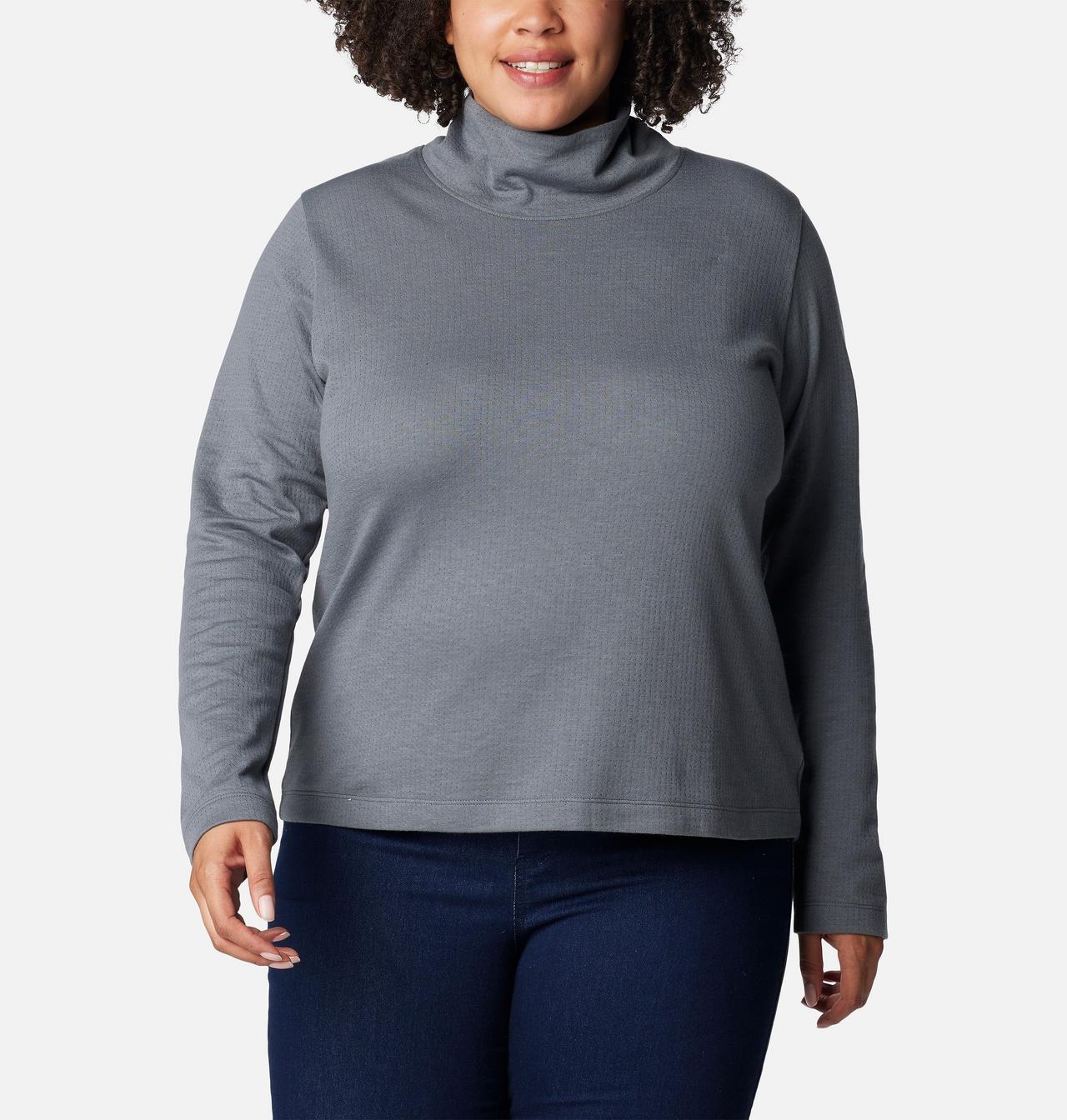 Women's Holly Hideaway™ Funnel Neck Shirt - Plus Size 5