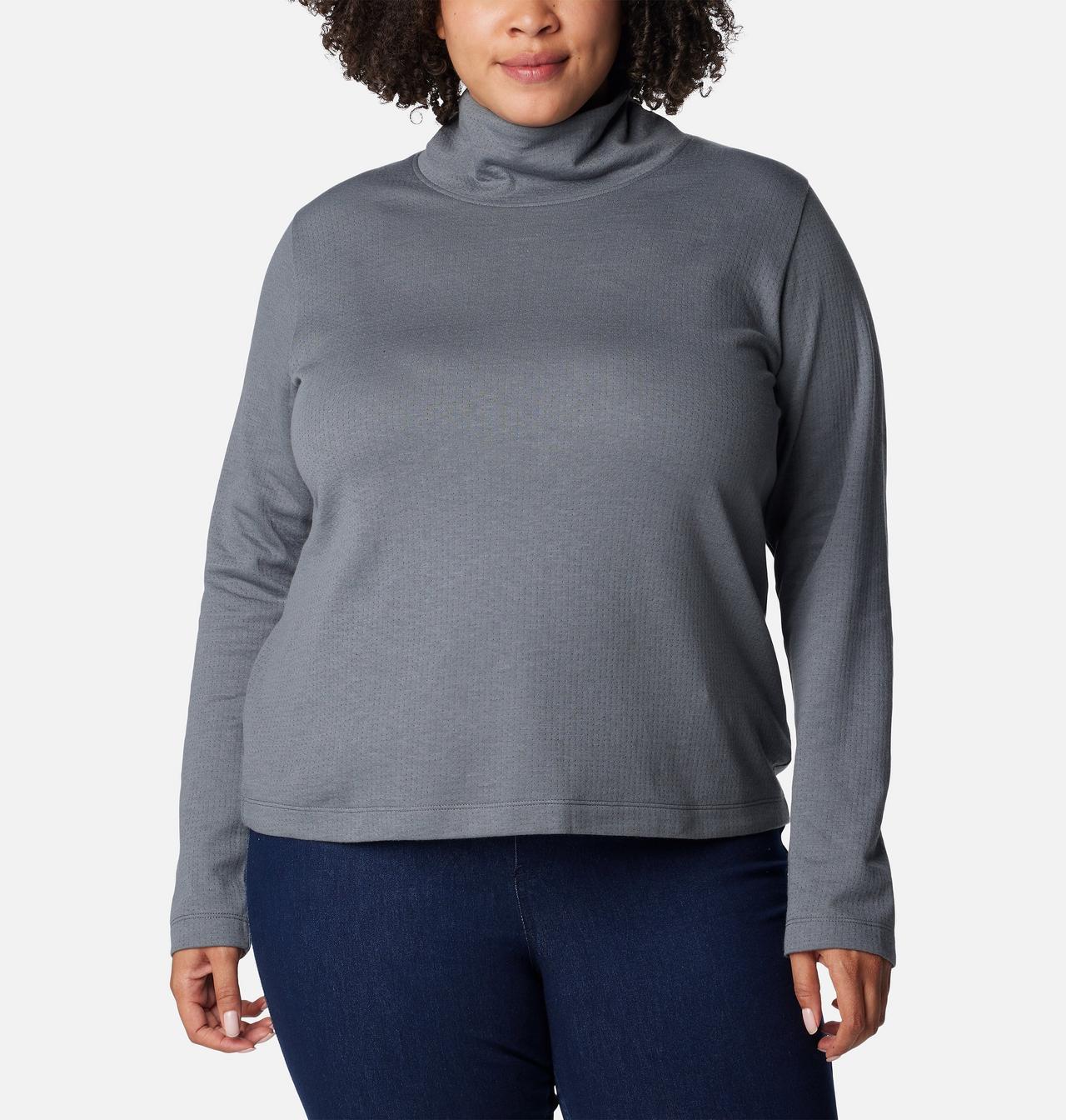 Women's Holly Hideaway™ Funnel Neck Shirt - Plus Size 1