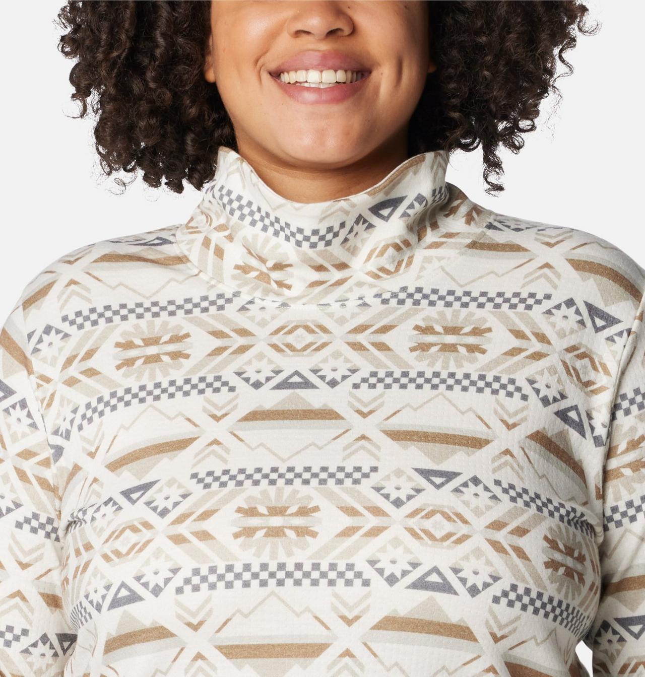 Women's Holly Hideaway™ Funnel Neck Shirt - Plus Size 4