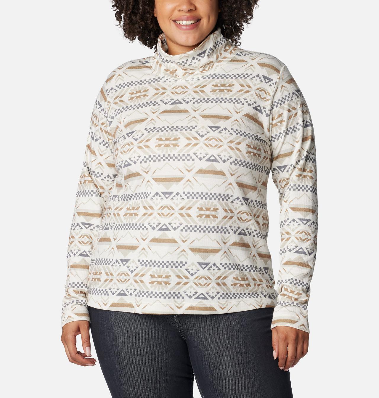 Women's Holly Hideaway™ Funnel Neck Shirt - Plus Size 1