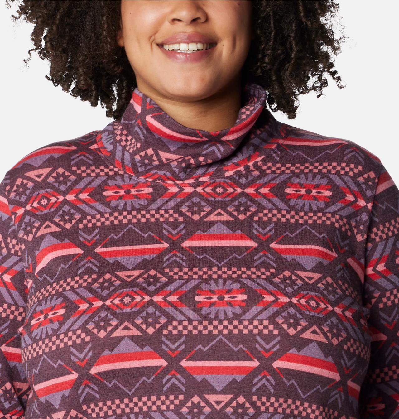 Women's Holly Hideaway™ Funnel Neck Shirt - Plus Size 4