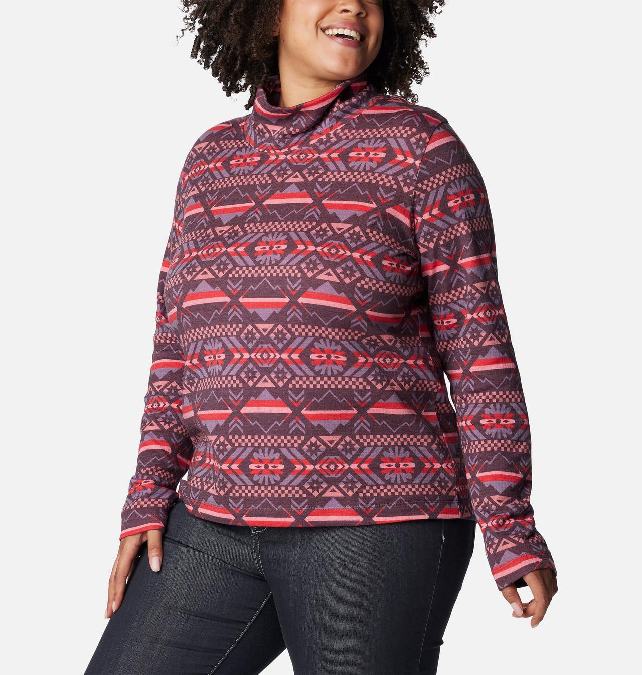 Women's Holly Hideaway™ Funnel Neck Shirt - Plus Size 5