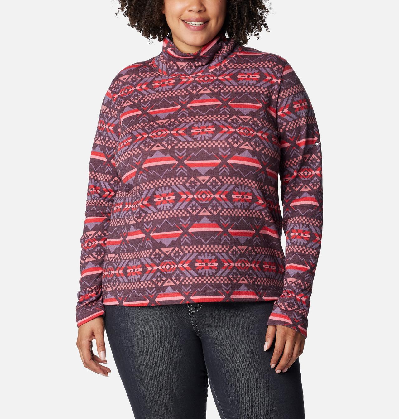 Women's Holly Hideaway™ Funnel Neck Shirt - Plus Size 1