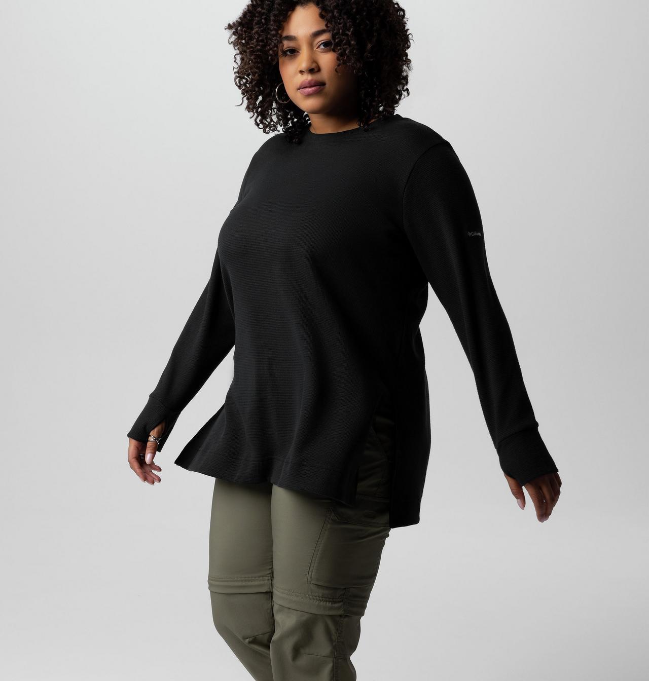 Women's Holly Hideaway™ Waffle Tunic - Plus Size 7