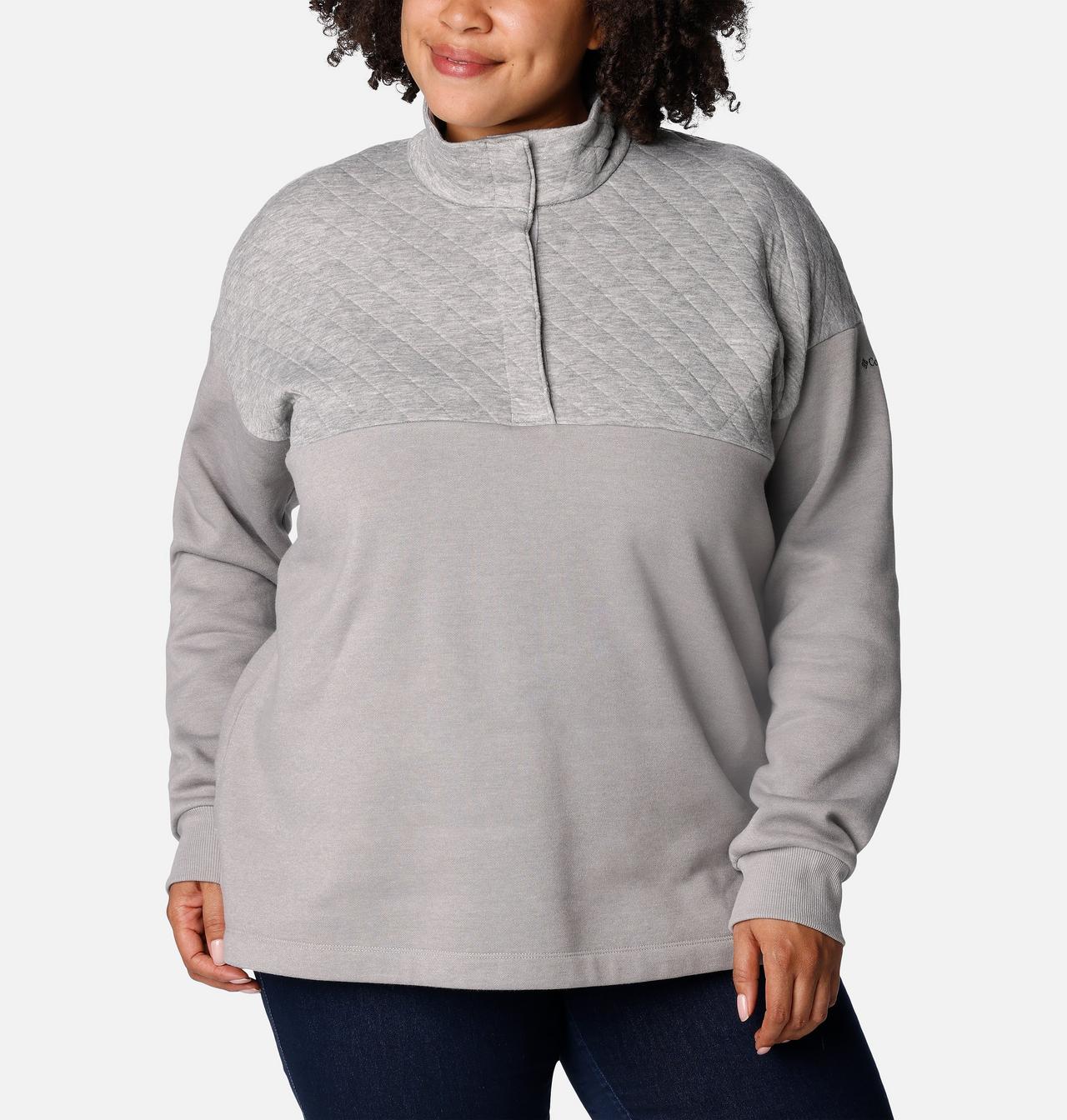 Women's Hart Mountain™ Quilted Half Snap Pullover - Plus Size 5