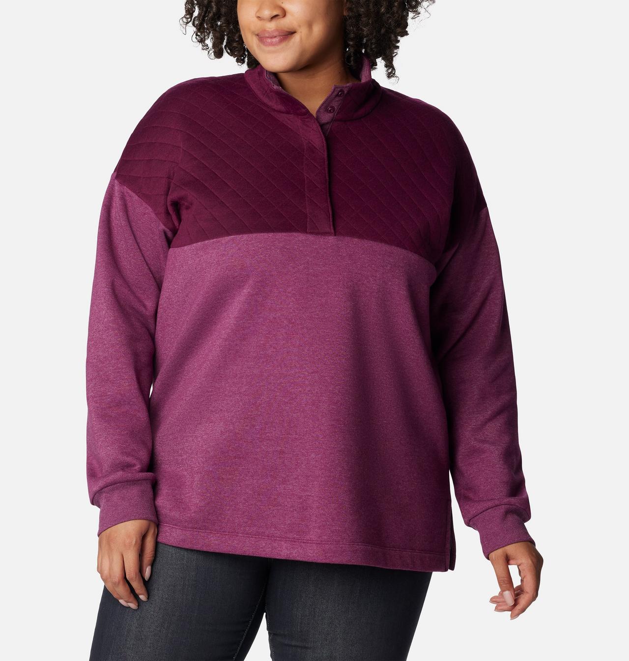 Women's Hart Mountain™ Quilted Half Snap Pullover - Plus Size 5