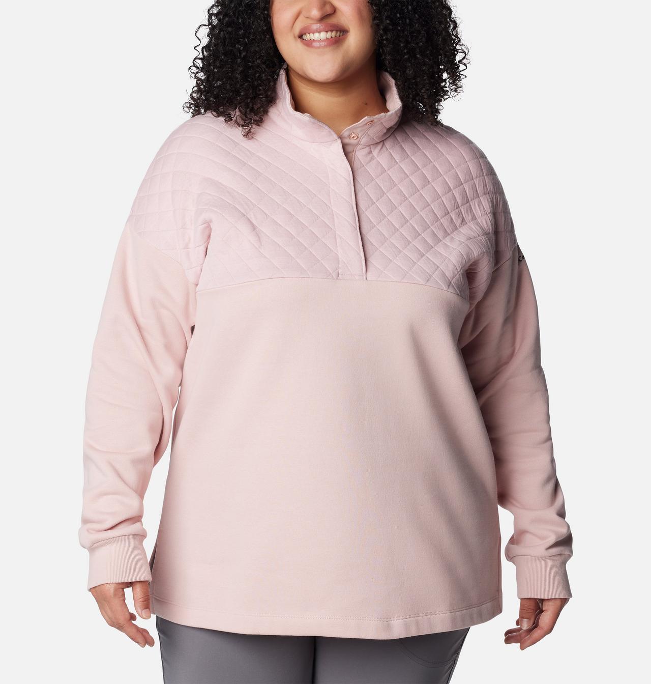 Women's Hart Mountain™ Quilted Half Snap Pullover - Plus Size 1