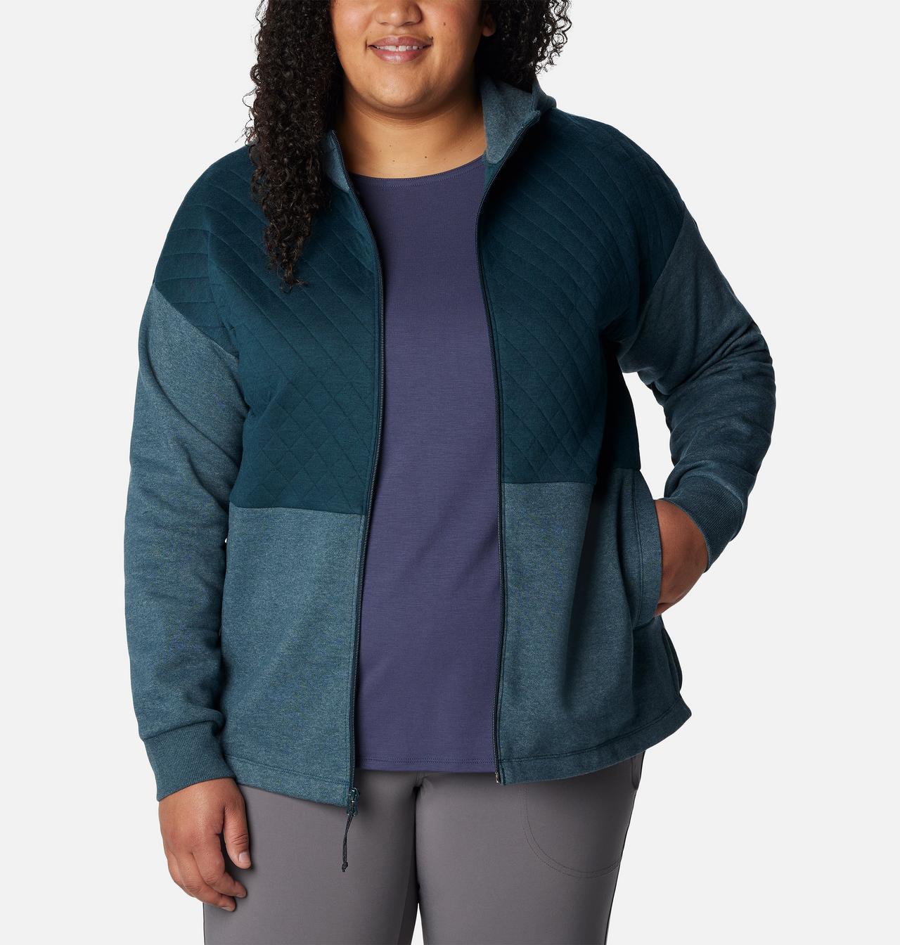 Women's Hart Mountain™ Quilted Hooded Full Zip - Plus Size 6