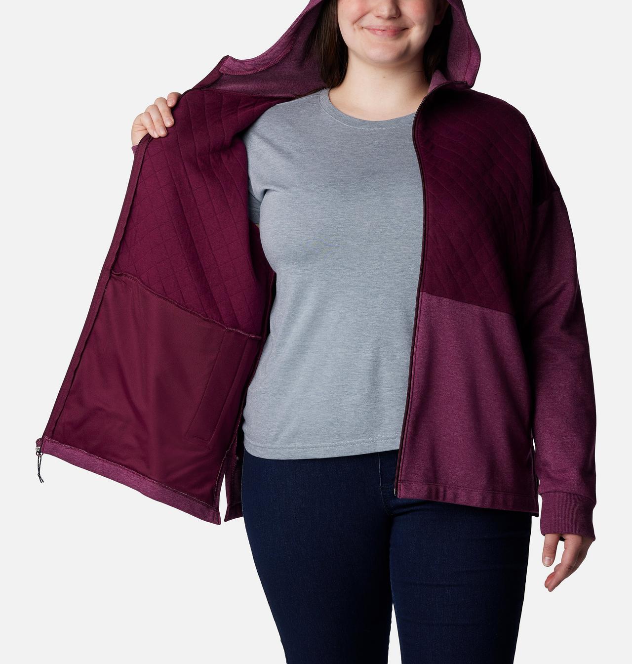 Women's Hart Mountain™ Quilted Hooded Full Zip - Plus Size 5