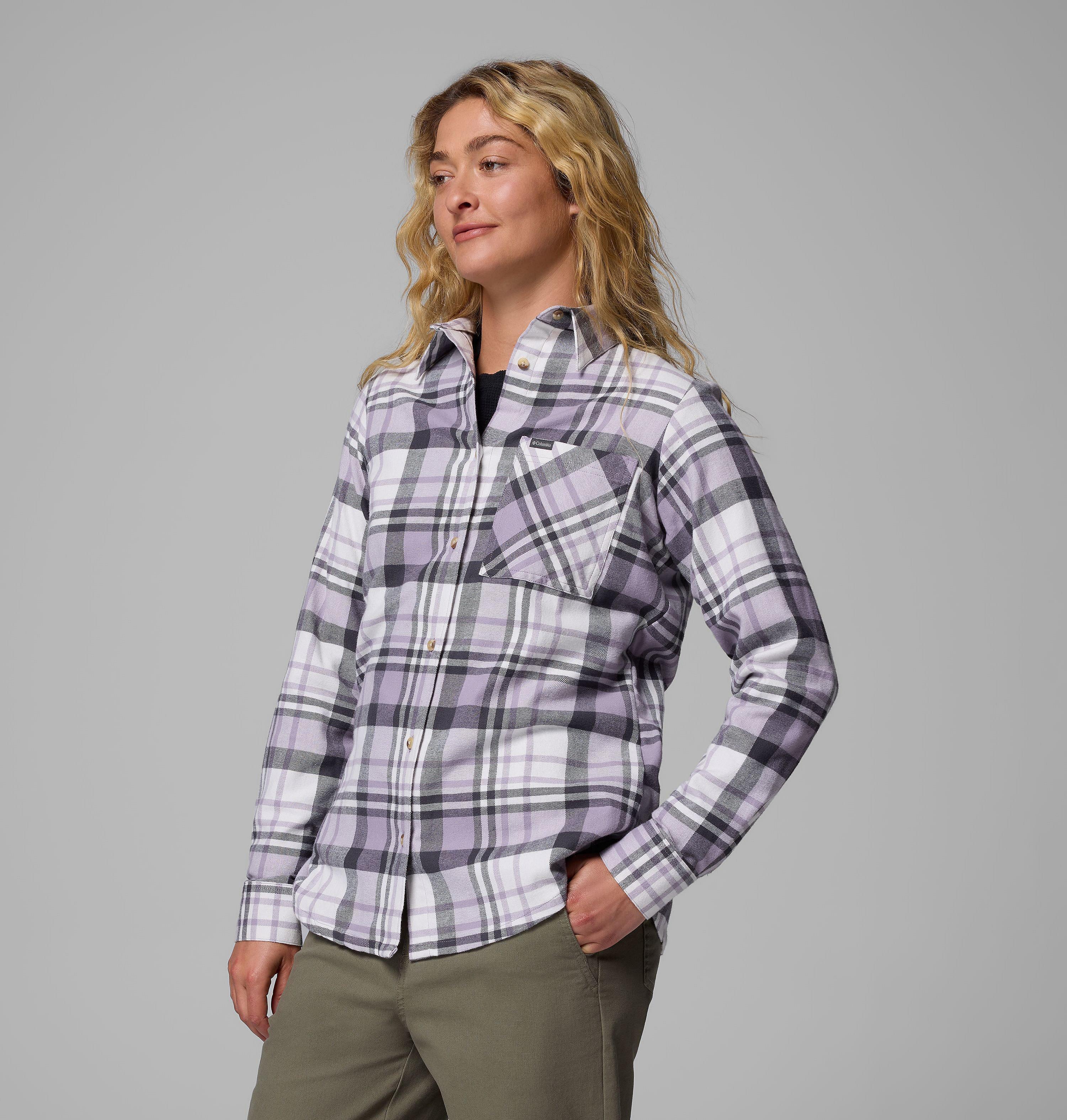 Women's Calico Basin Flannel Long Sleeve Shirt 4