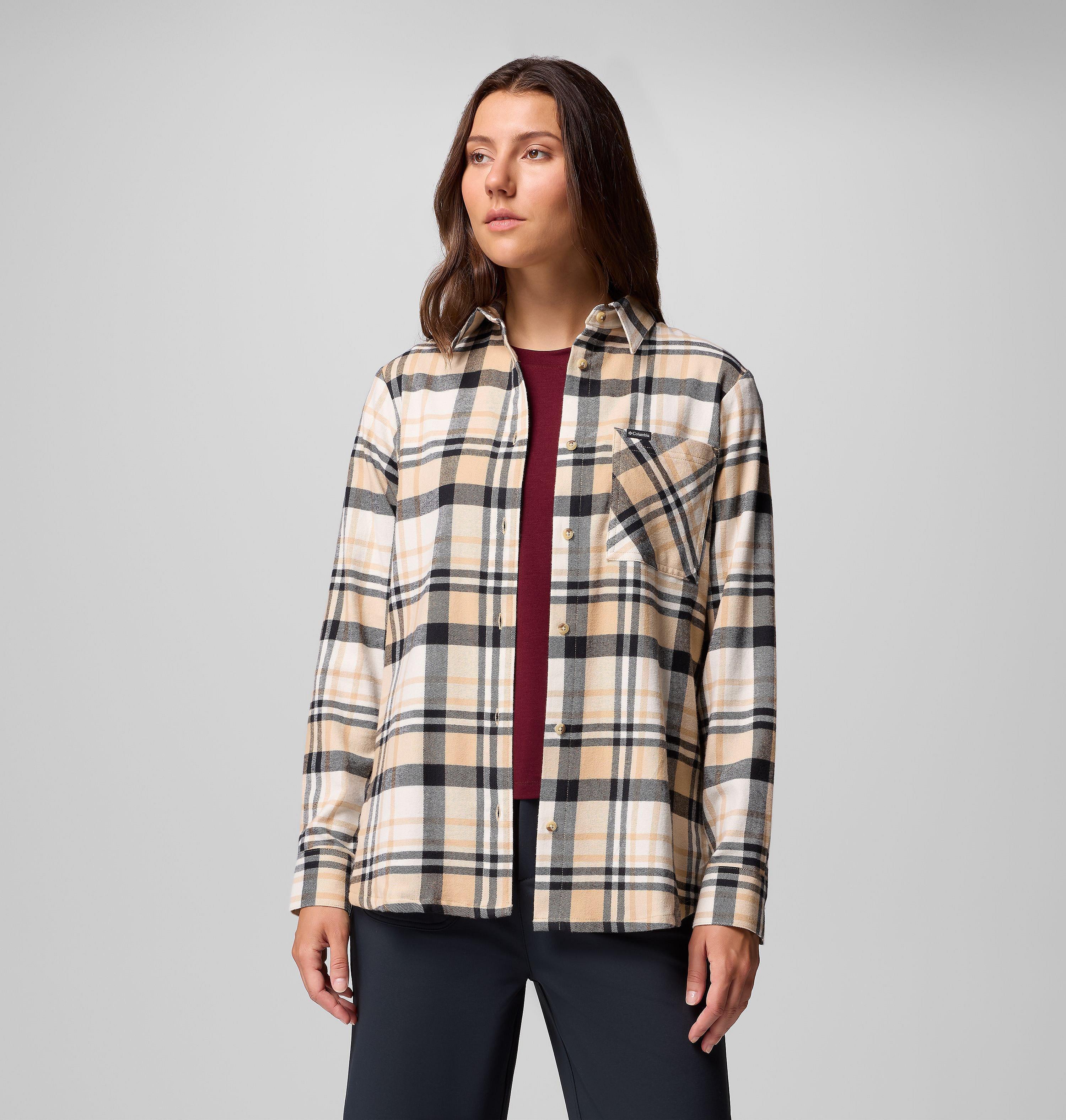 Columbia Women's Calico Basin  Flannel Long Sleeve Shirt-