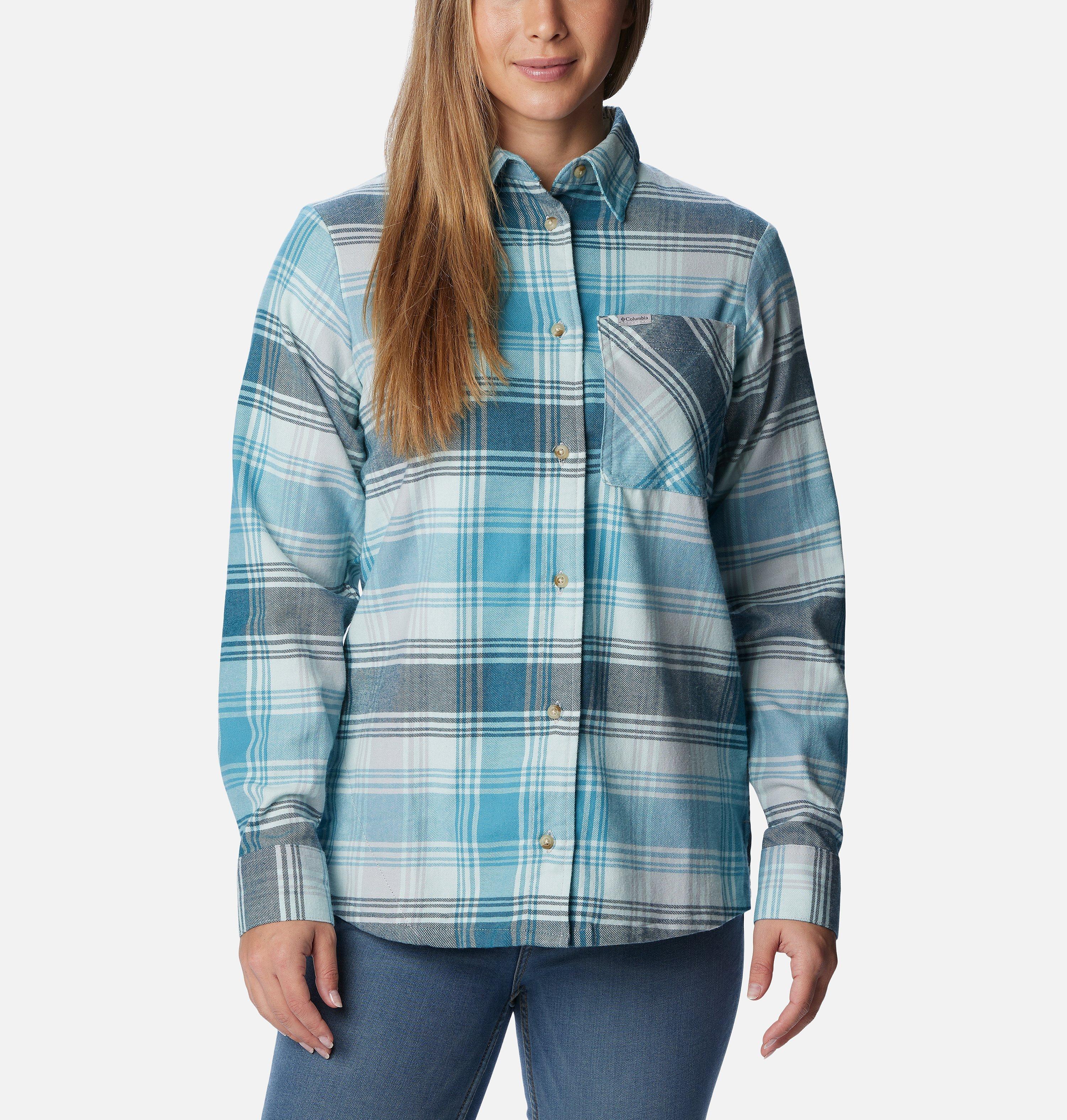 Women's Calico Basin Flannel Long Sleeve Shirt 1