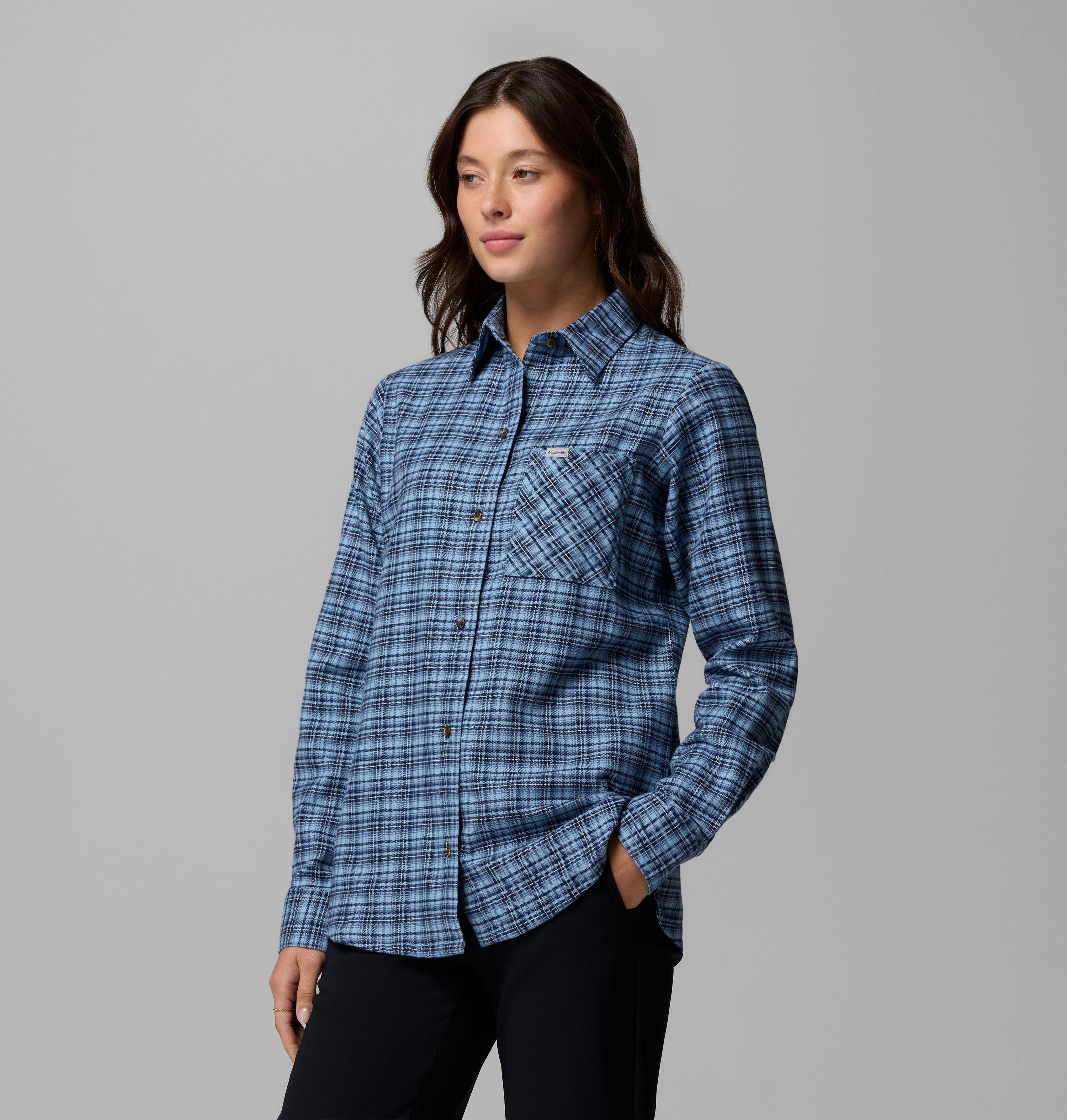 Women's Calico Basin Flannel Long Sleeve Shirt 4