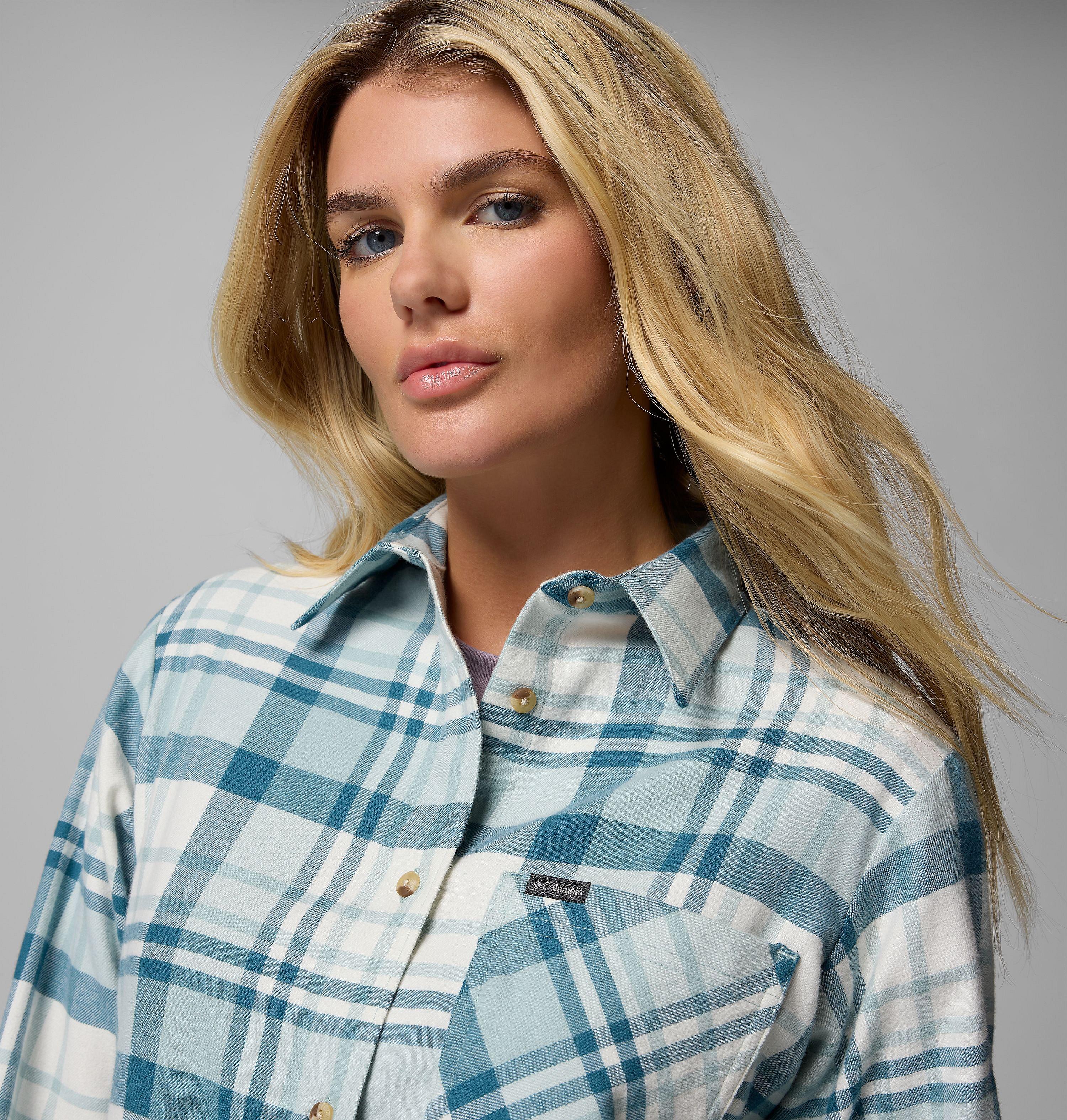 Chemise à manches longues en flanelle Calico Basin pour femme 5