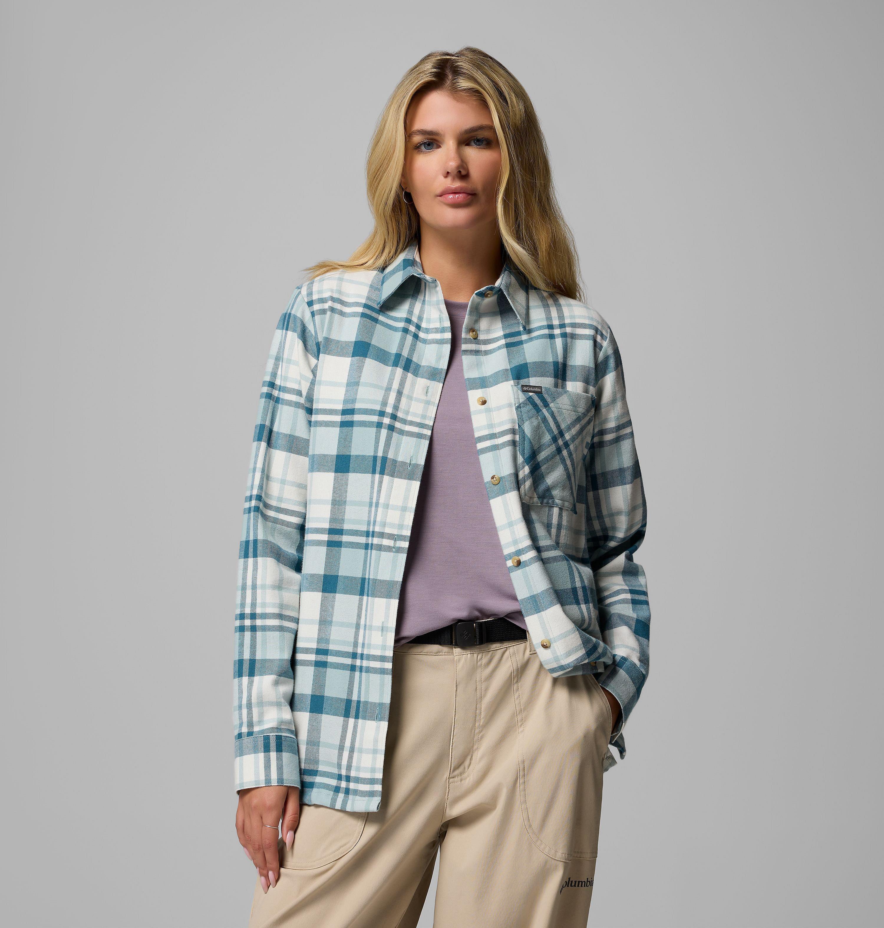 Chemise à manches longues en flanelle Calico Basin pour femme 6
