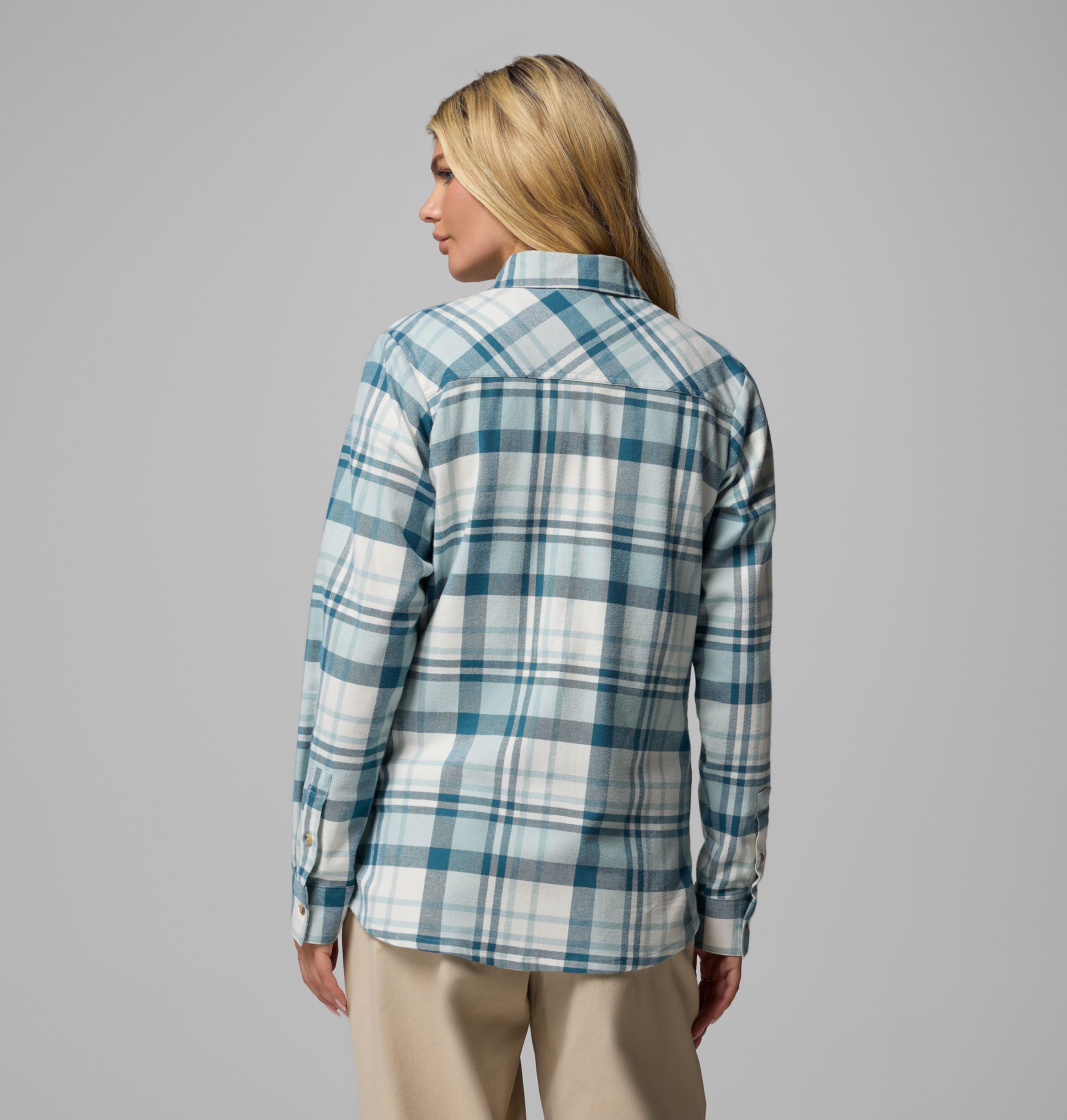 Chemise à manches longues en flanelle Calico Basin pour femme 3