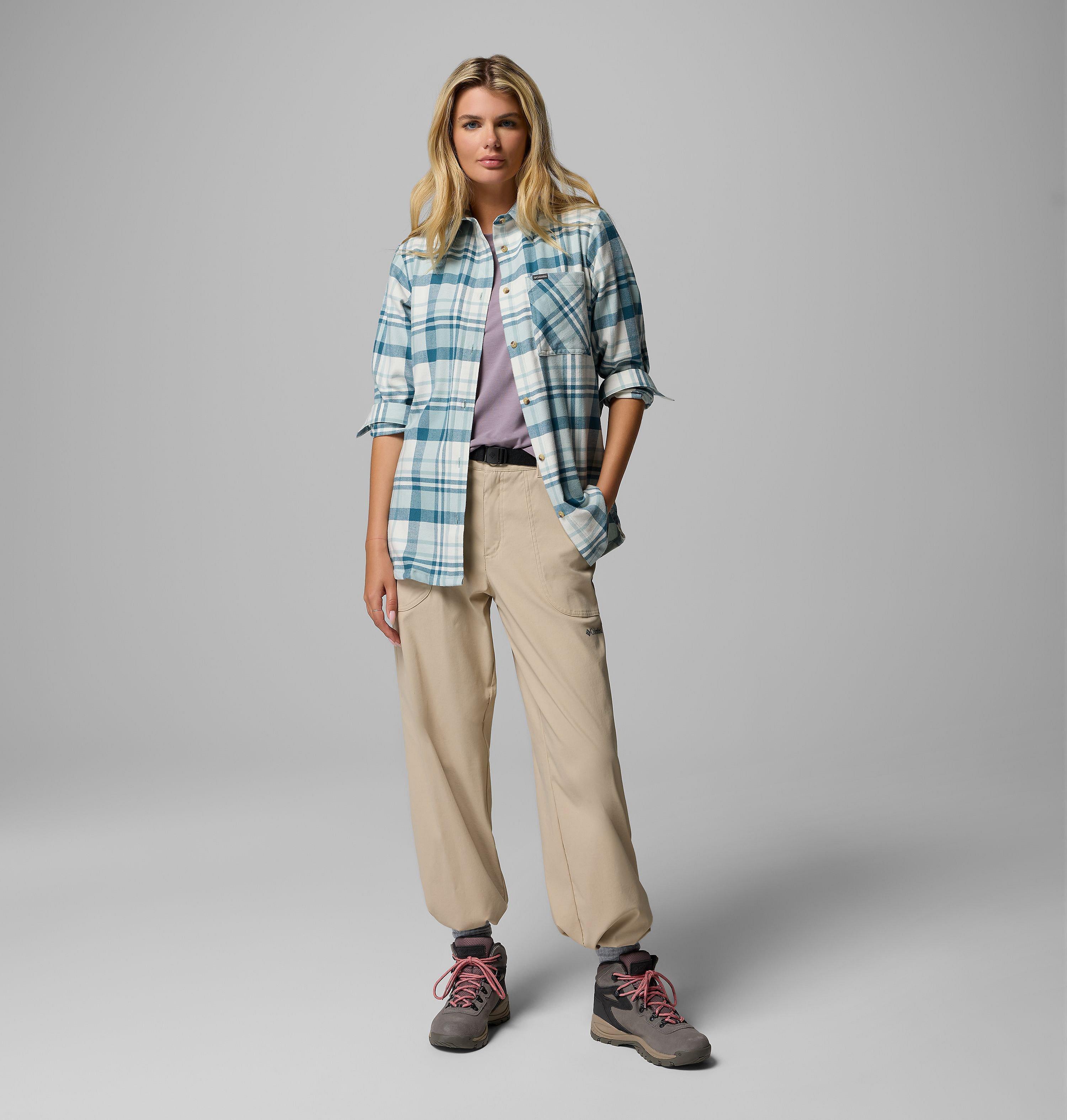 Chemise à manches longues en flanelle Calico Basin pour femme 2