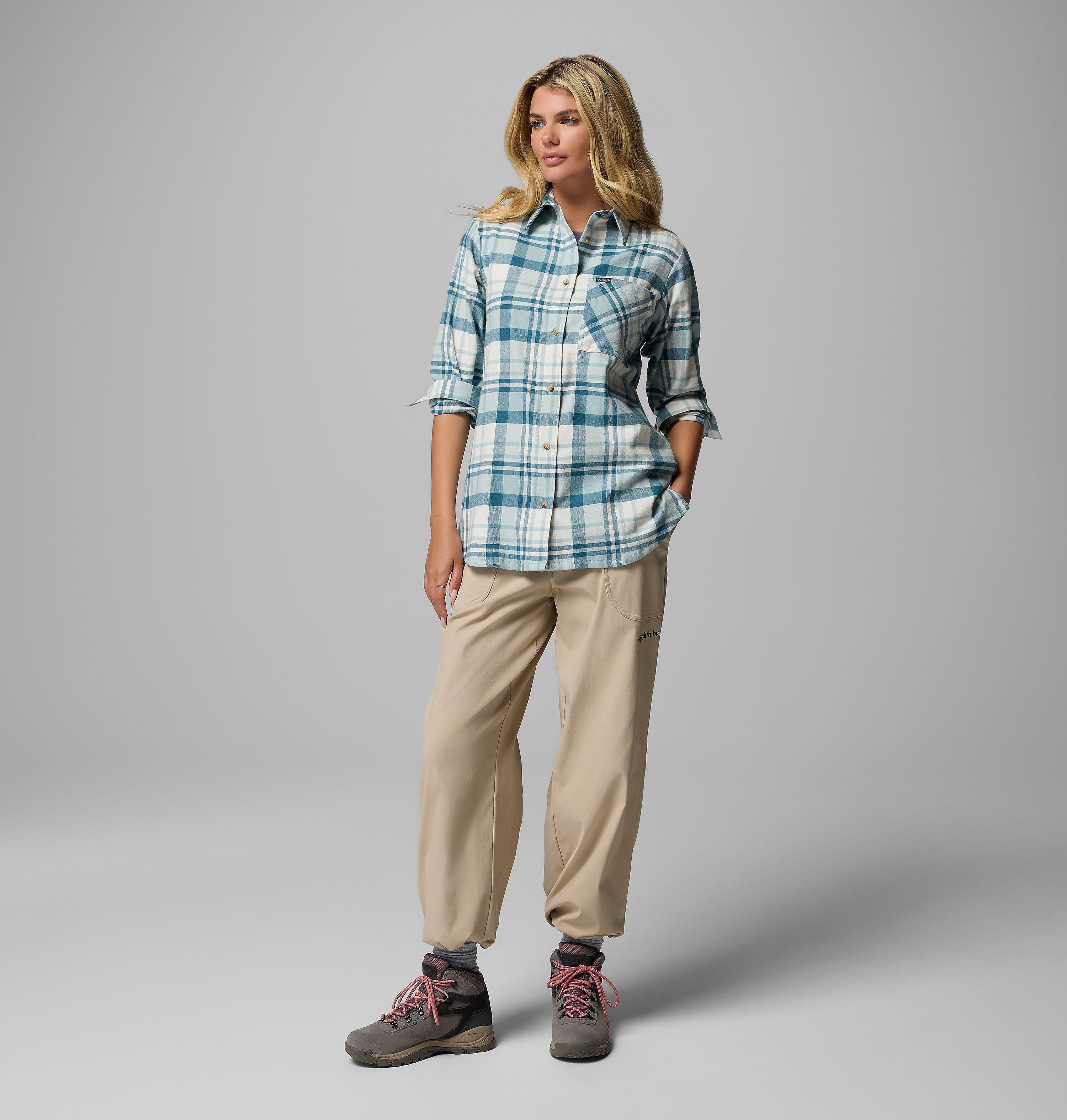 Chemise à manches longues en flanelle Calico Basin pour femme 7