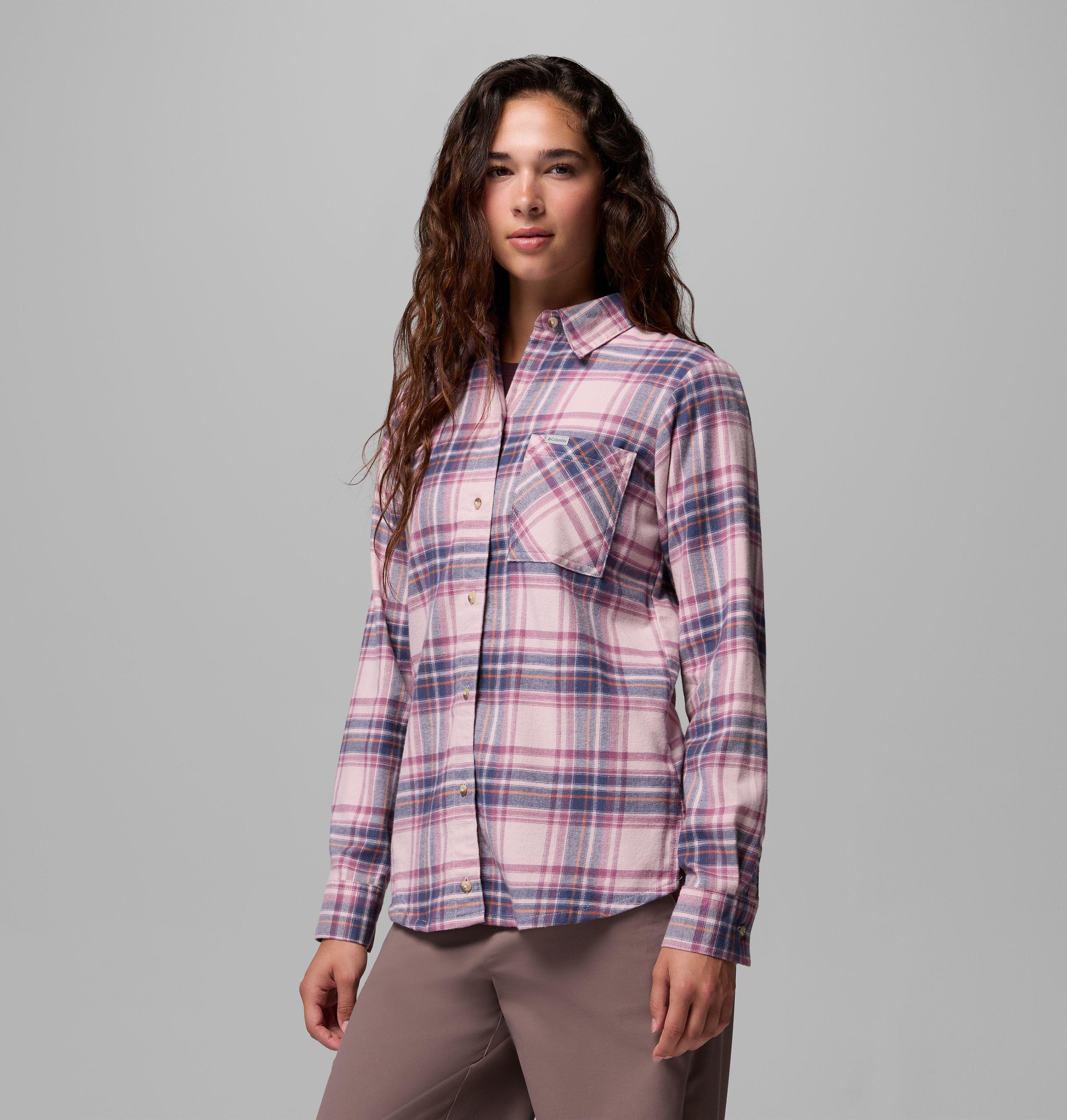 Women's Calico Basin Flannel Long Sleeve Shirt | 618 | S 4