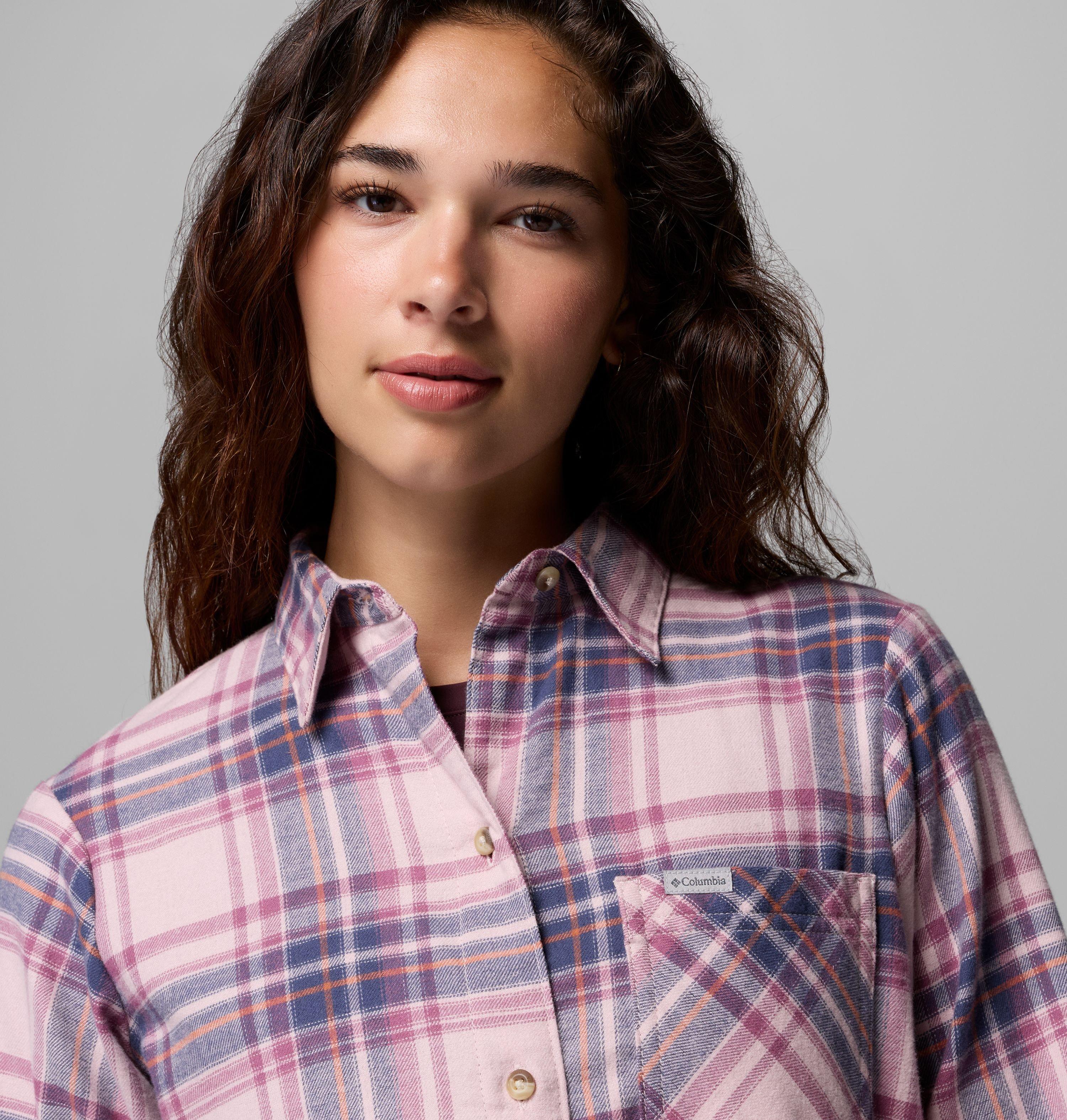 Women's Calico Basin Flannel Long Sleeve Shirt | 618 | S 5